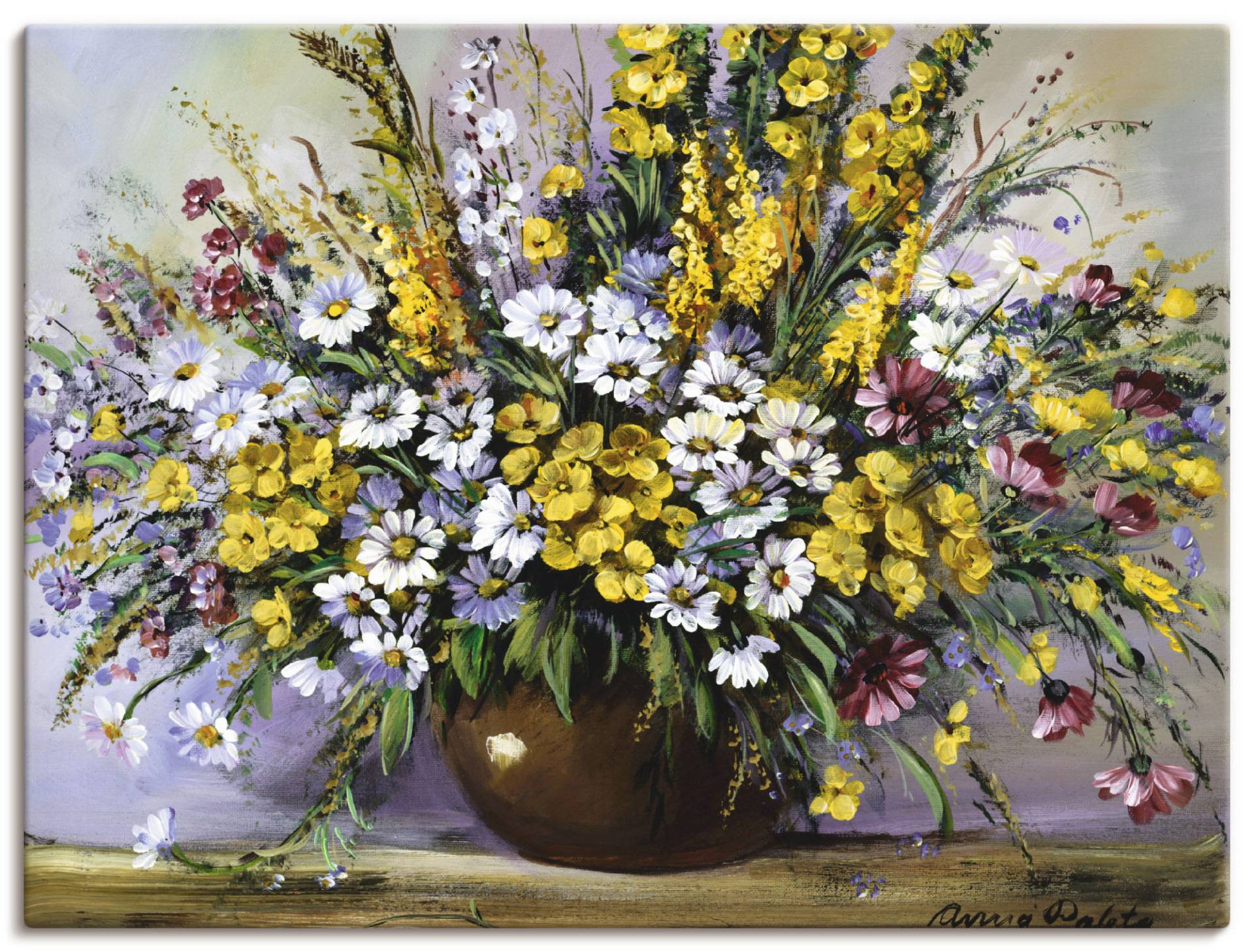 Artland Wandbild "Herrlichkeit von Gänseblümchen" Blumen 1 Stk. tlg. als Leinwandbild, Poster in verschied. Größen von Artland