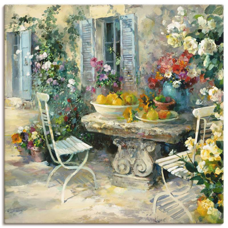 Artland Wandbild "Idyllischer Garten" Garten 1 Stk. tlg. als Leinwandbild, Poster, Wandaufkleber in verschied. Größen von Artland