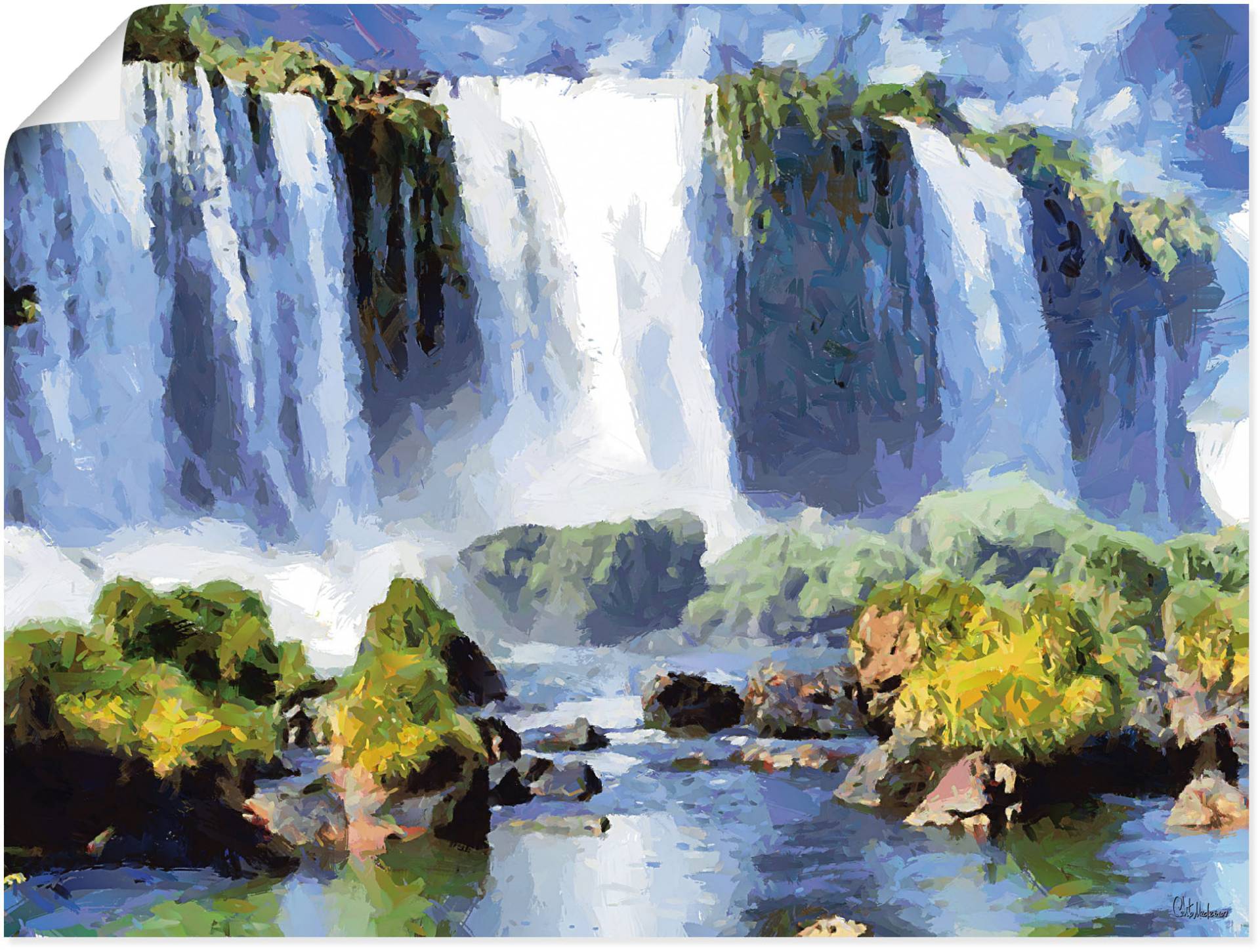 Artland Poster "Iguazu Wasserfälle II", Wasserfallbilder, (1 St.) von Artland