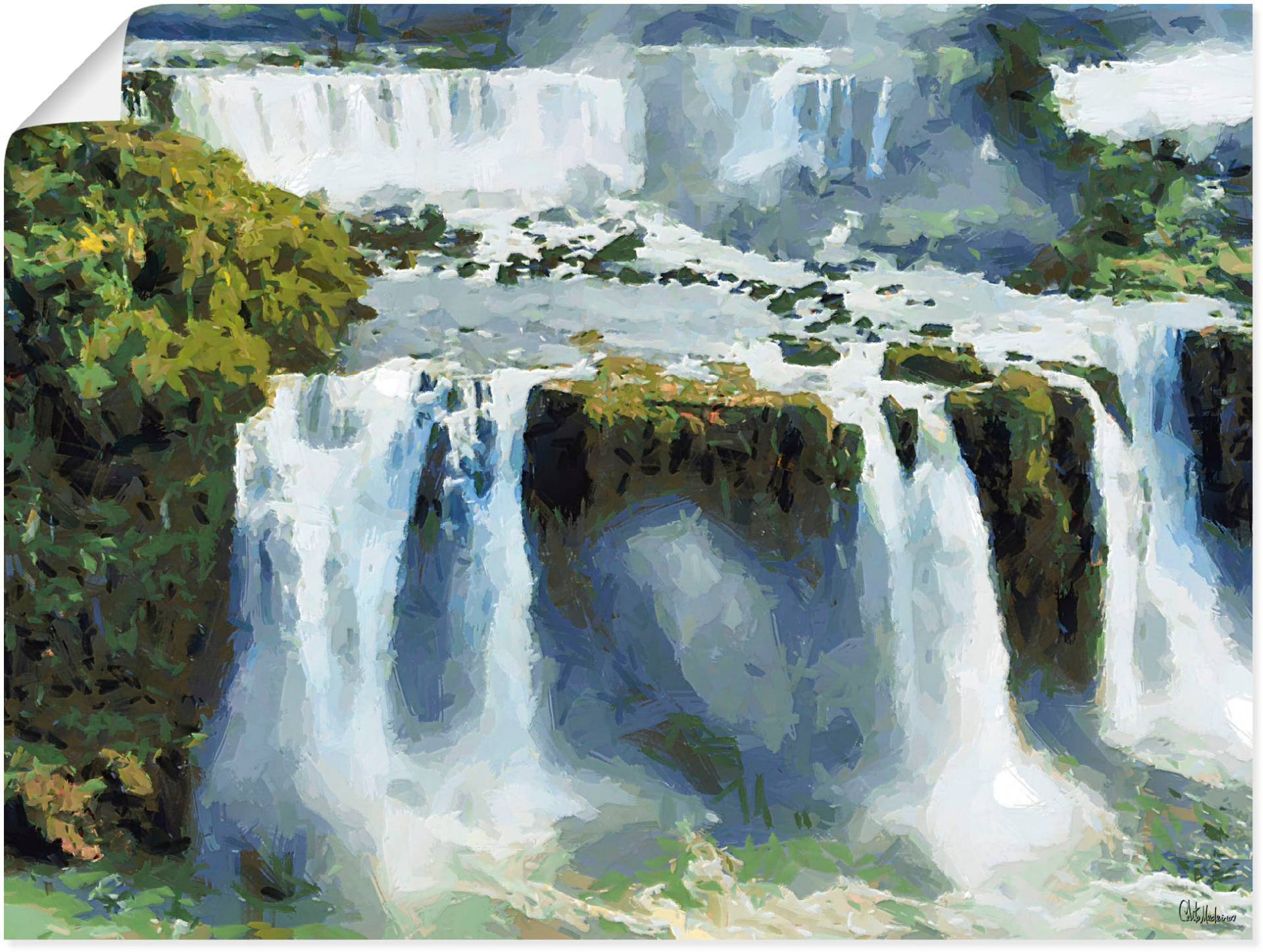Artland Poster "Iguazu Wasserfälle IV", Wasserfallbilder, (1 St.) von Artland