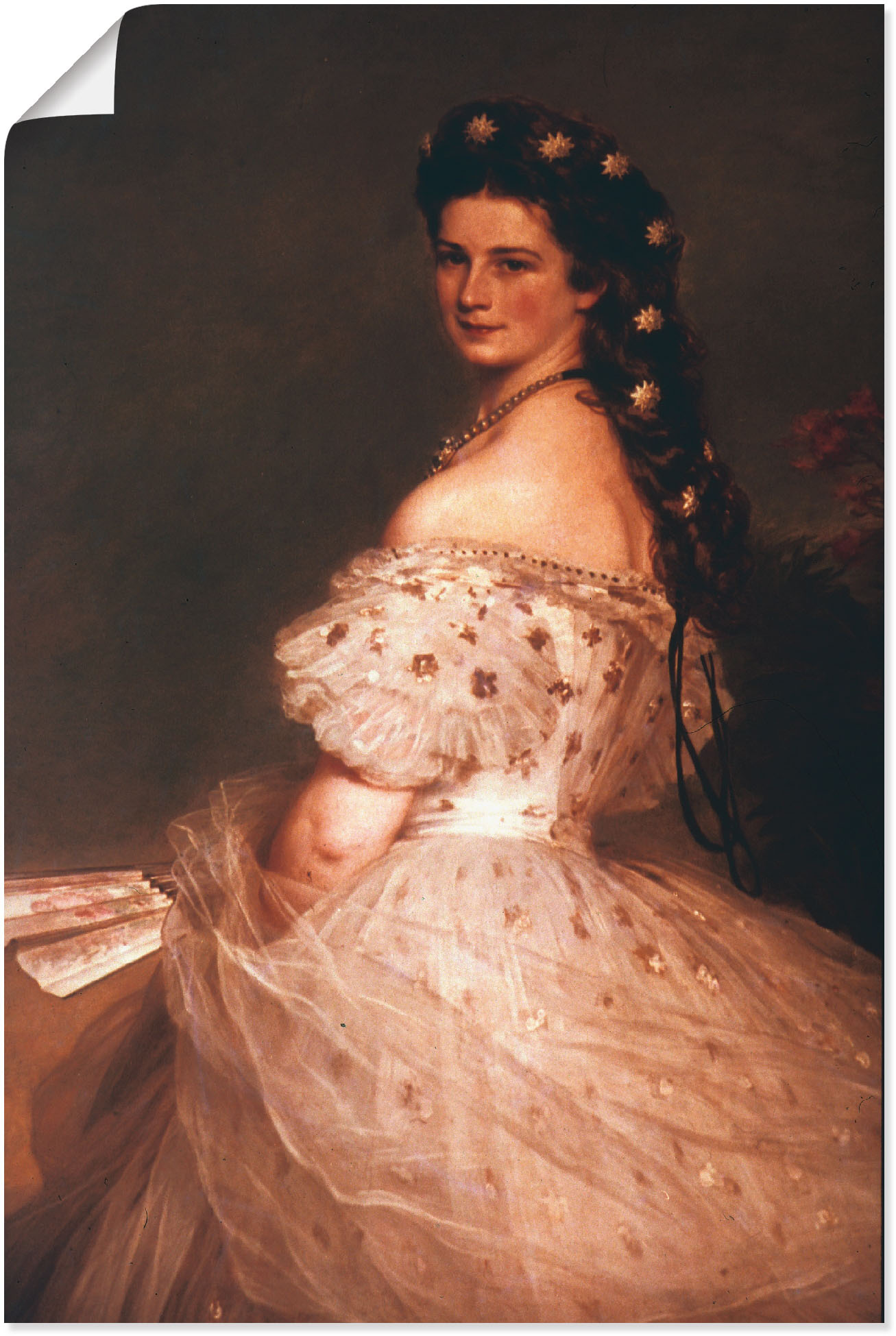Artland Wandbild "Kaiserin Elisabeth von Österreich, 1865", Menschen, (1 St.), als Leinwandbild, Poster in verschied. Größen von Artland