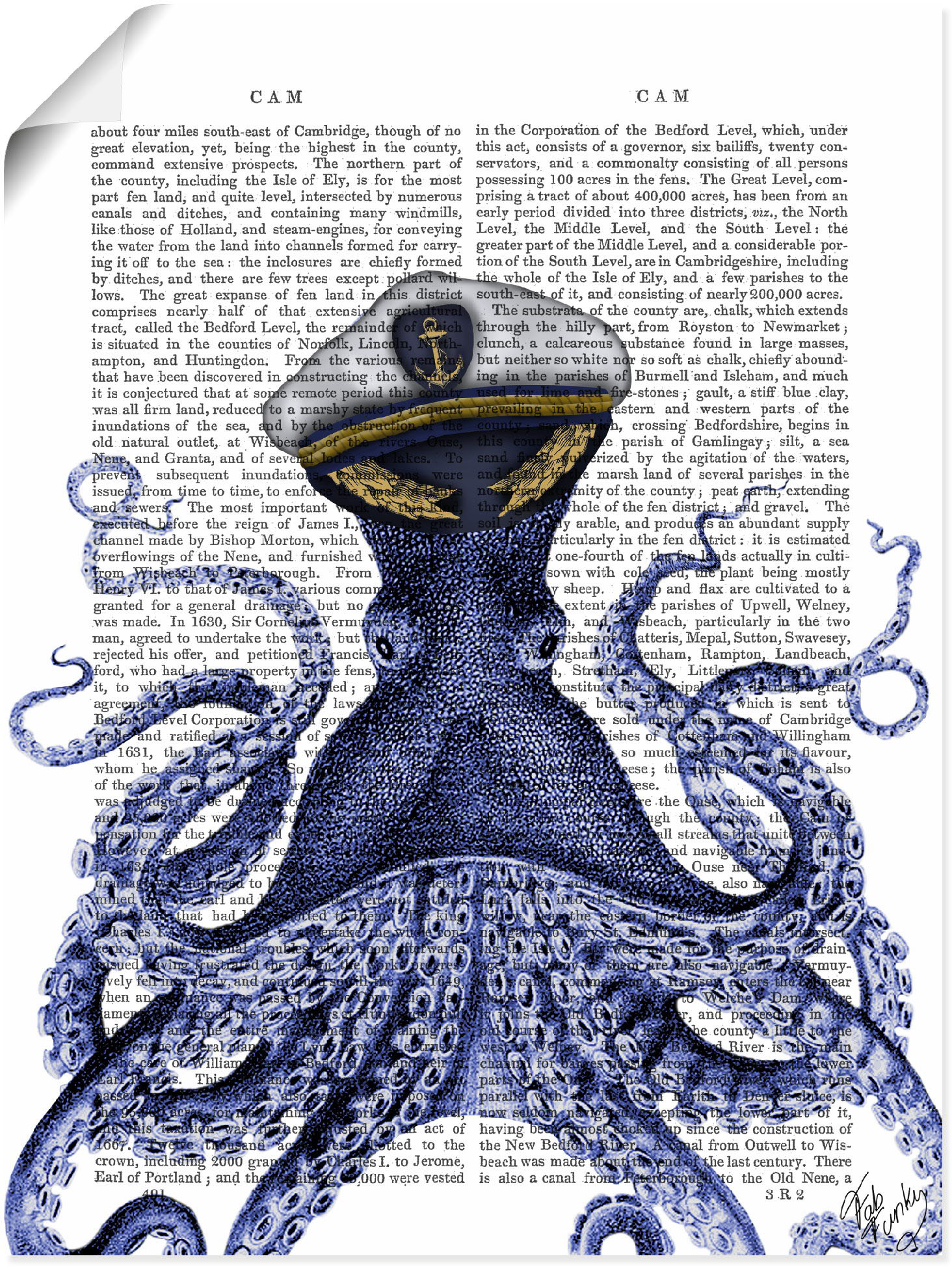 Artland Poster "Kapitän Oktopus", Wassertiere, (1 St.) von Artland