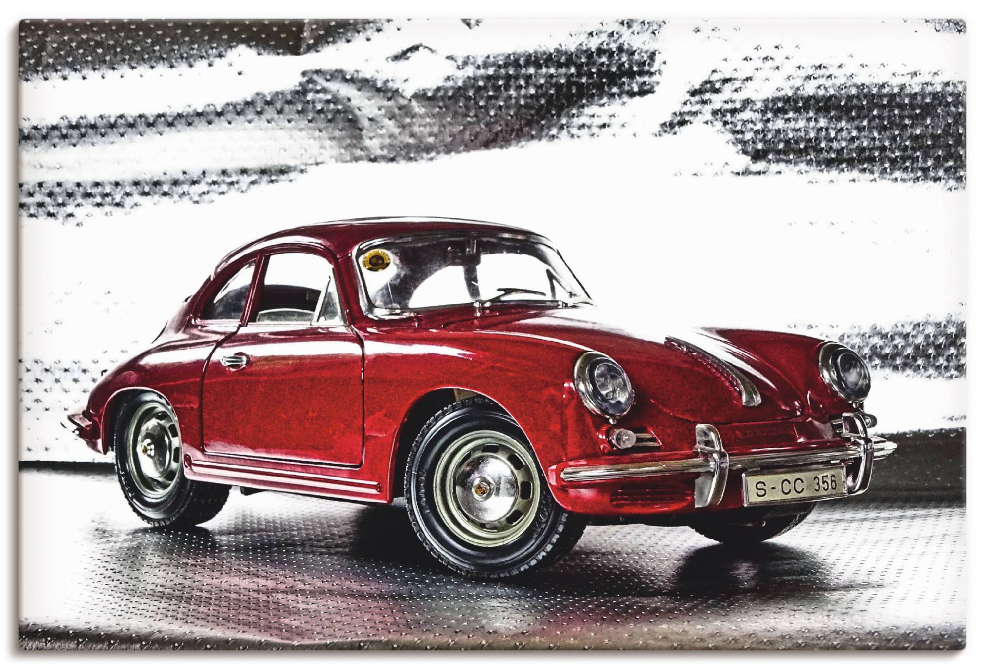 Artland Wandbild "Klassiker - Der Porsche 356" Auto 1 Stk. tlg. als Alubild, Outdoorbild, Leinwandbild, Poster, Wandaufkleber von Artland