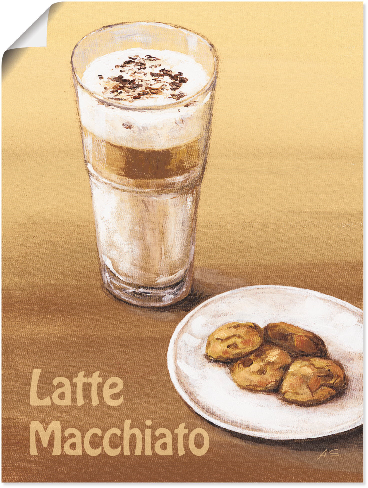 Artland Poster "Latte Macchiato III", Getränke, (1 St.) von Artland