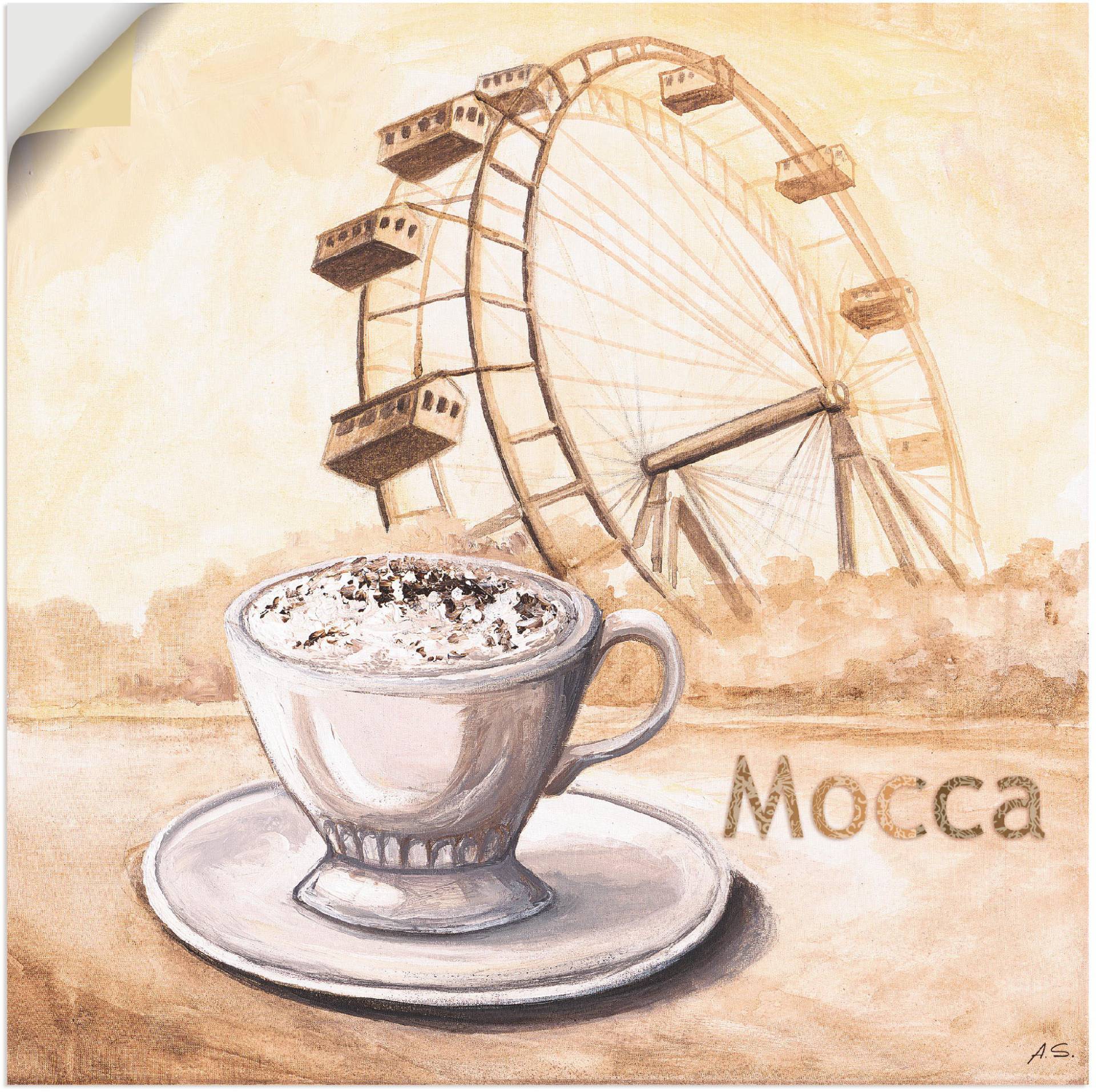 Artland Wandbild "Mocca in Wien", Kaffee Bilder, (1 St.) von Artland