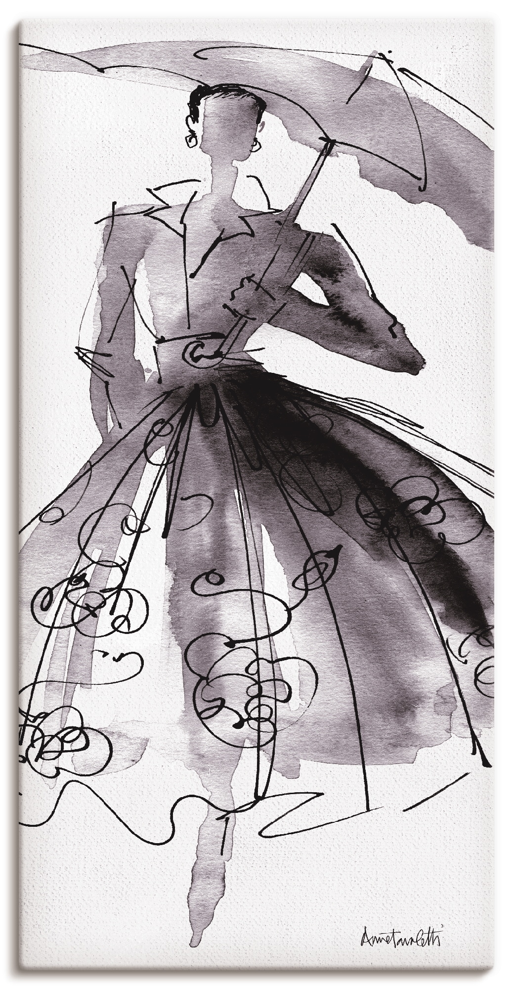 Artland Wandbild "Mode Skizzenbuch VI", Mode, (1 St.), als Leinwandbild, Poster, Wandaufkleber in verschied. Größen von Artland