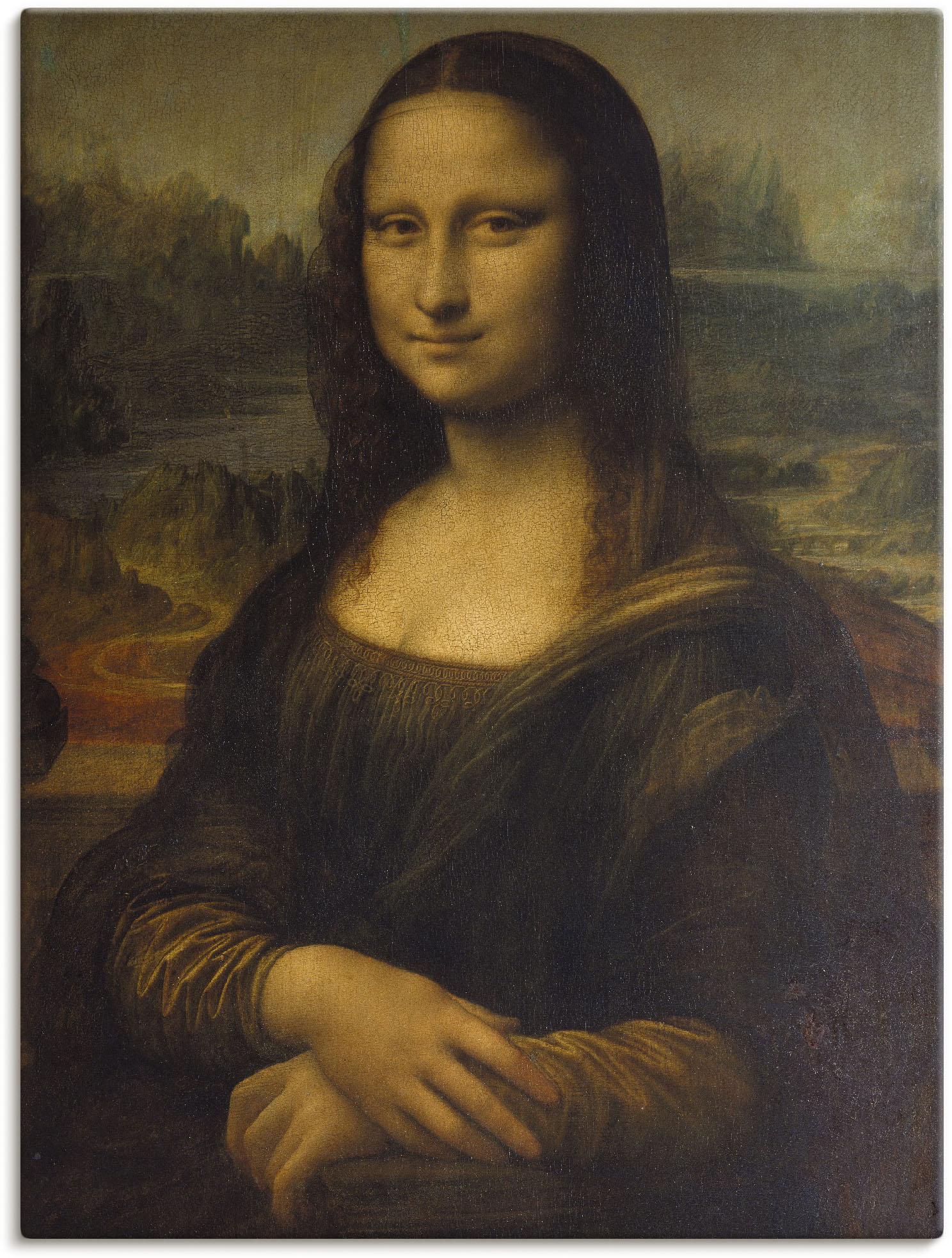 Artland Wandbild "Mona Lisa. Um 1503" Porträts 1 Stk. tlg. als Leinwandbild, Poster in verschied. Größen von Artland