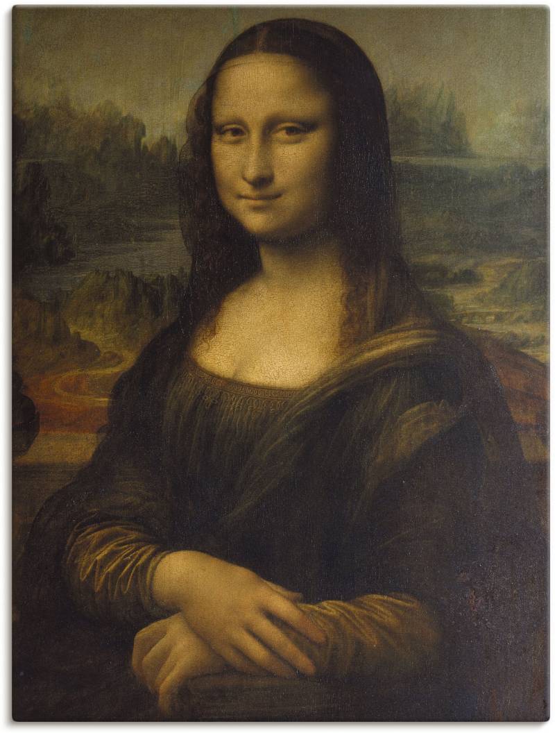 Artland Wandbild "Mona Lisa. Um 1503" Porträts 1 Stk. tlg. als Leinwandbild, Poster in verschied. Größen von Artland