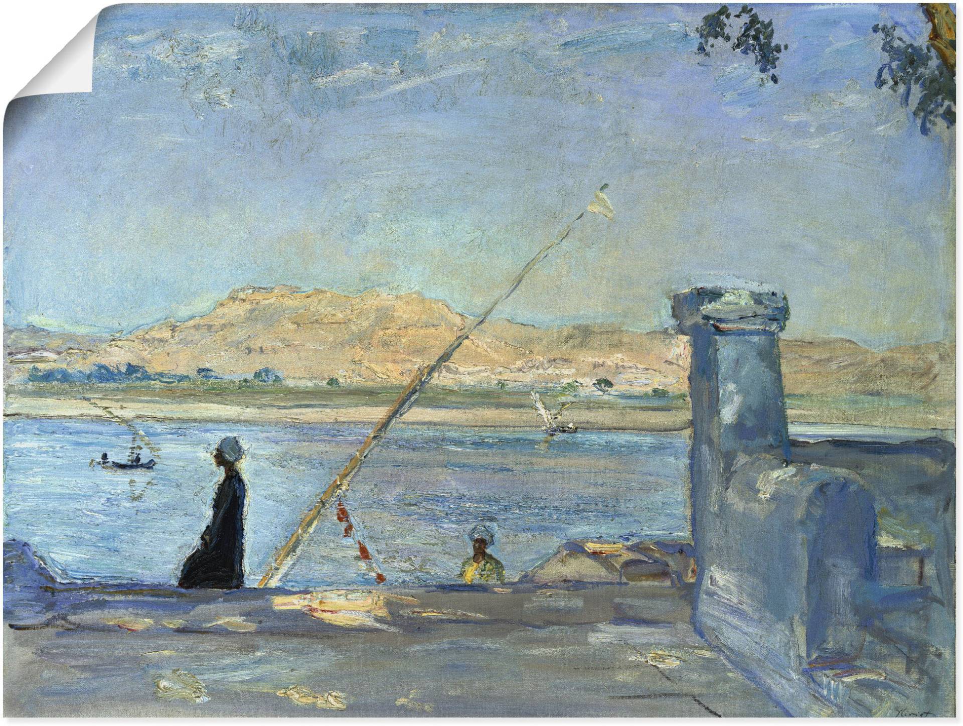 Artland Kunstdruck "Morgen bei Luxor. 1914", Gewässer, (1 St.) von Artland