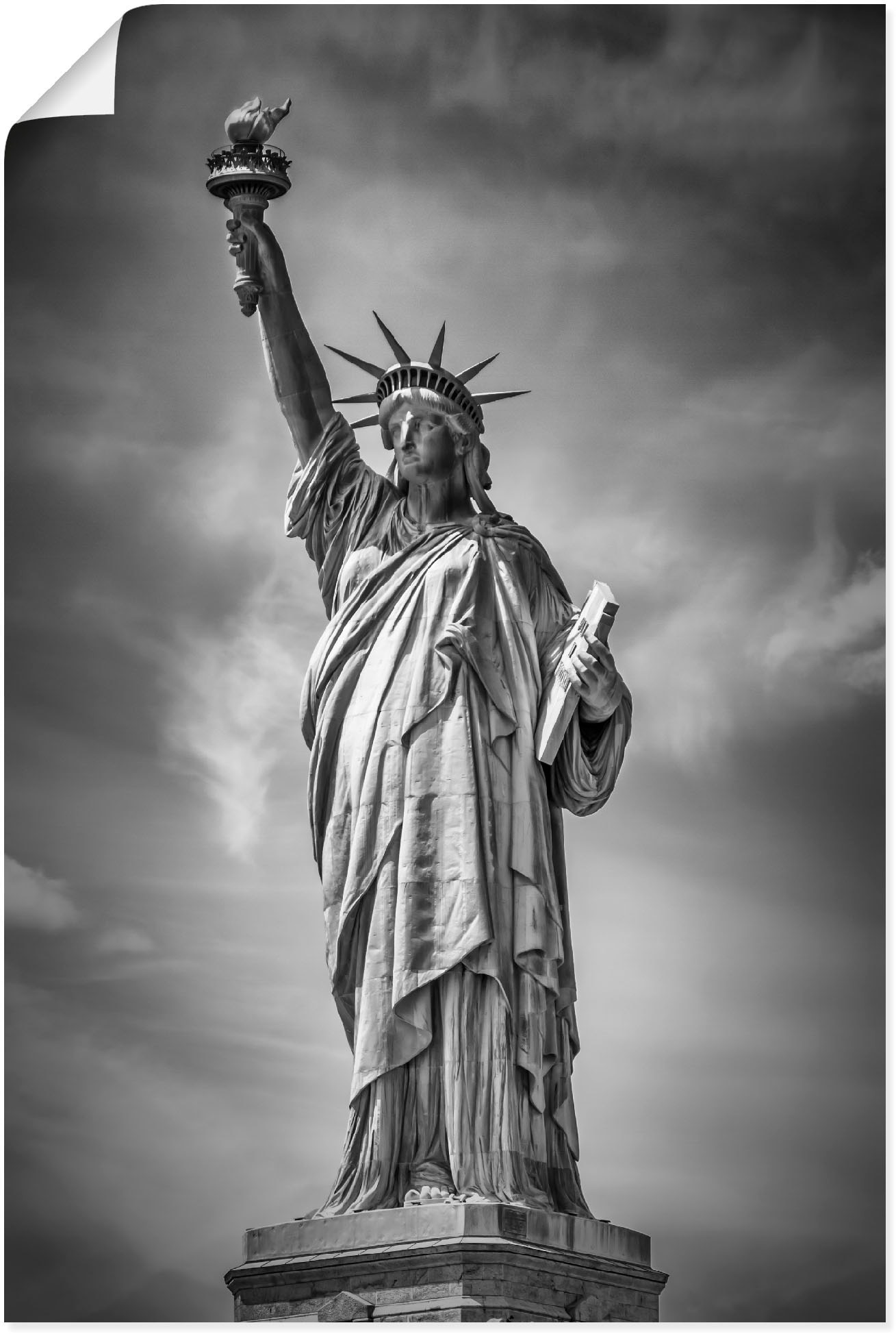 Artland Poster "New York City Freiheitsstatue II", Bilder von Amerika, (1 St.) von Artland