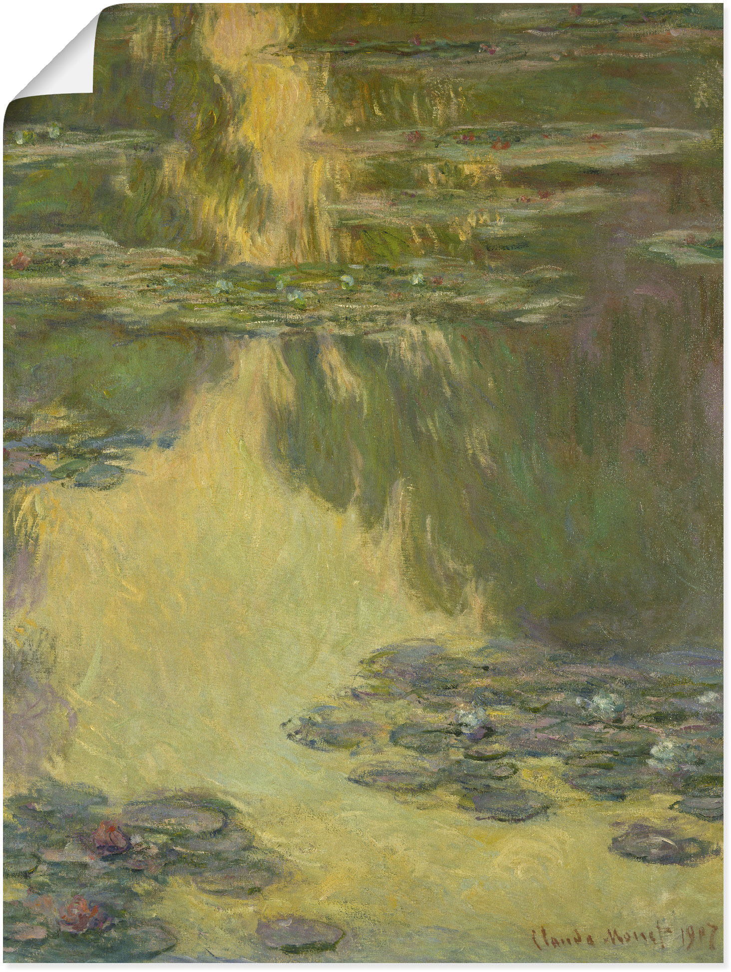 Artland Kunstdruck "Nymphéas. 1907.", Blumen, (1 St.) von Artland