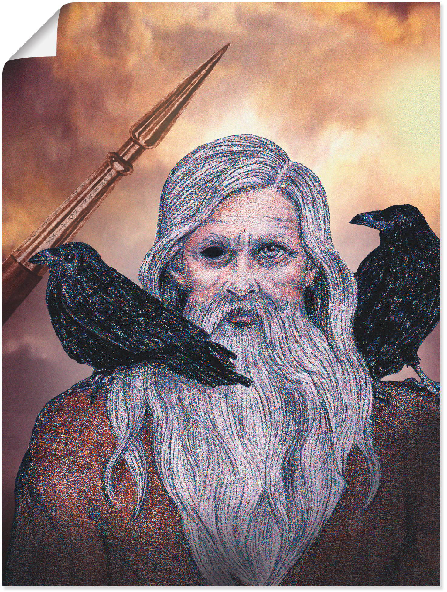 Artland Poster "Odin", Götter, (1 St.) von Artland