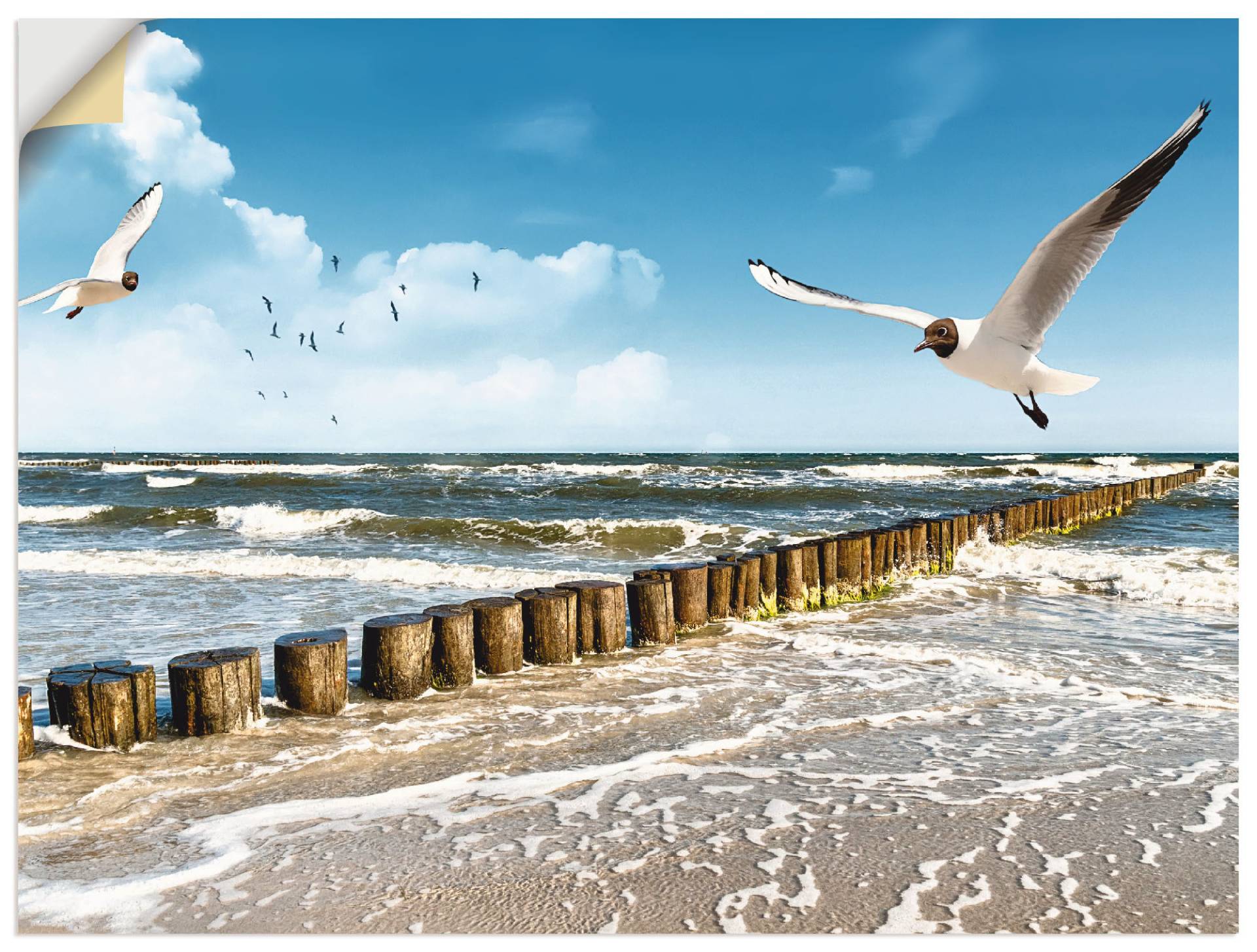 Artland Wandbild "Ostsee", Gewässer, (1 St.), als Leinwandbild, Poster, Wandaufkleber in verschied. Größen von Artland