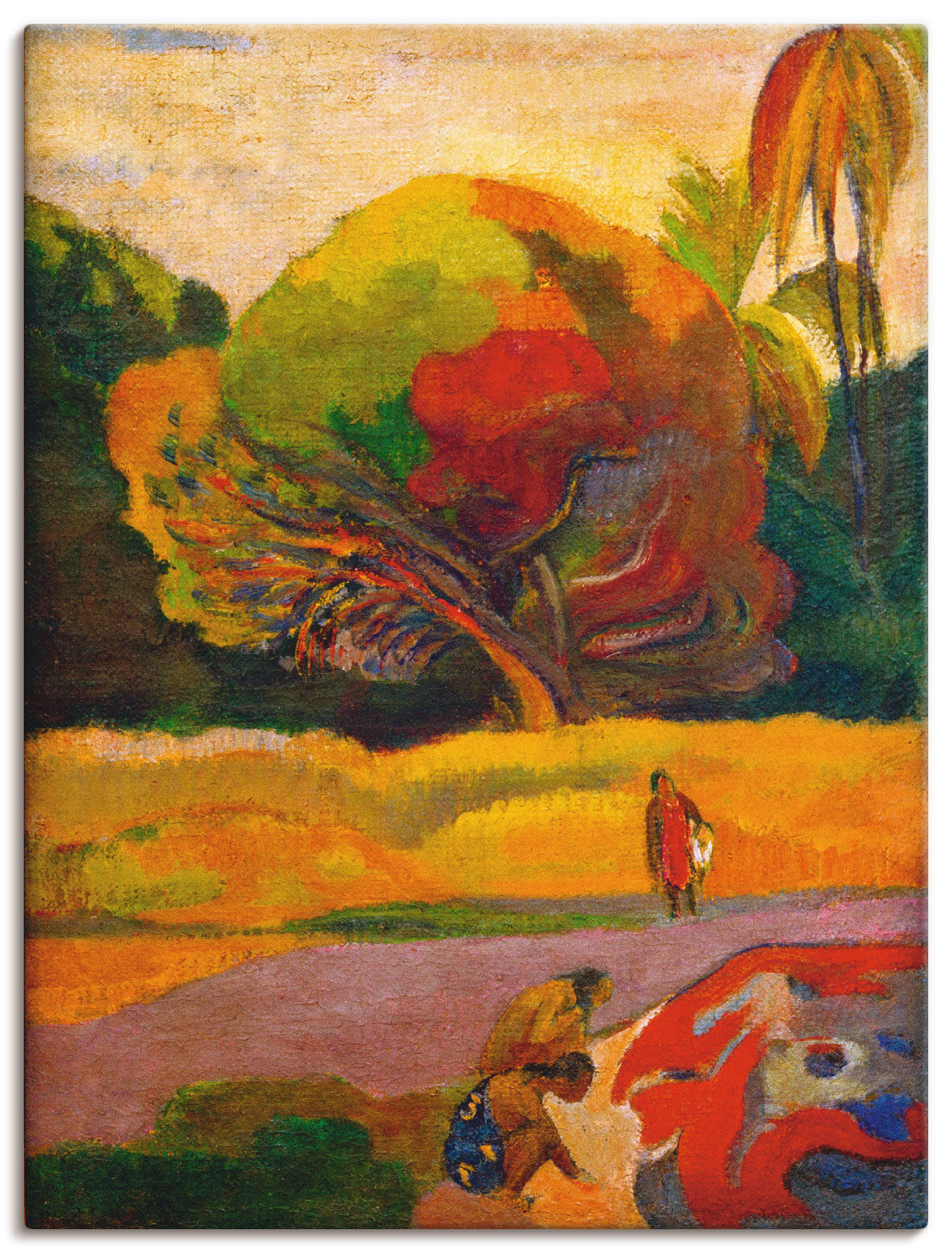 Artland Wandbild "Paul Gauguin Frauen am Fluß", Wiesen & Bäume, (1 St.) von Artland