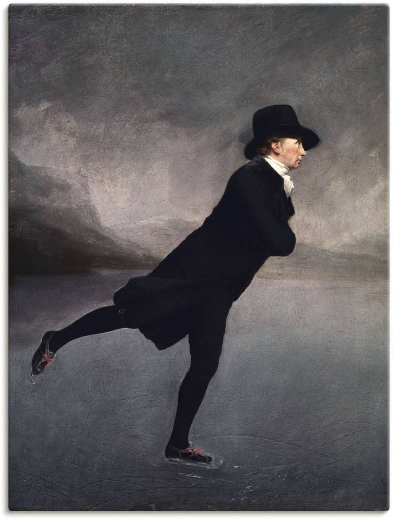 Artland Wandbild "Pfarrer Robert Walker beim Eislaufen" Mann 1 Stk. tlg. als Leinwandbild, Poster in verschied. Größen von Artland