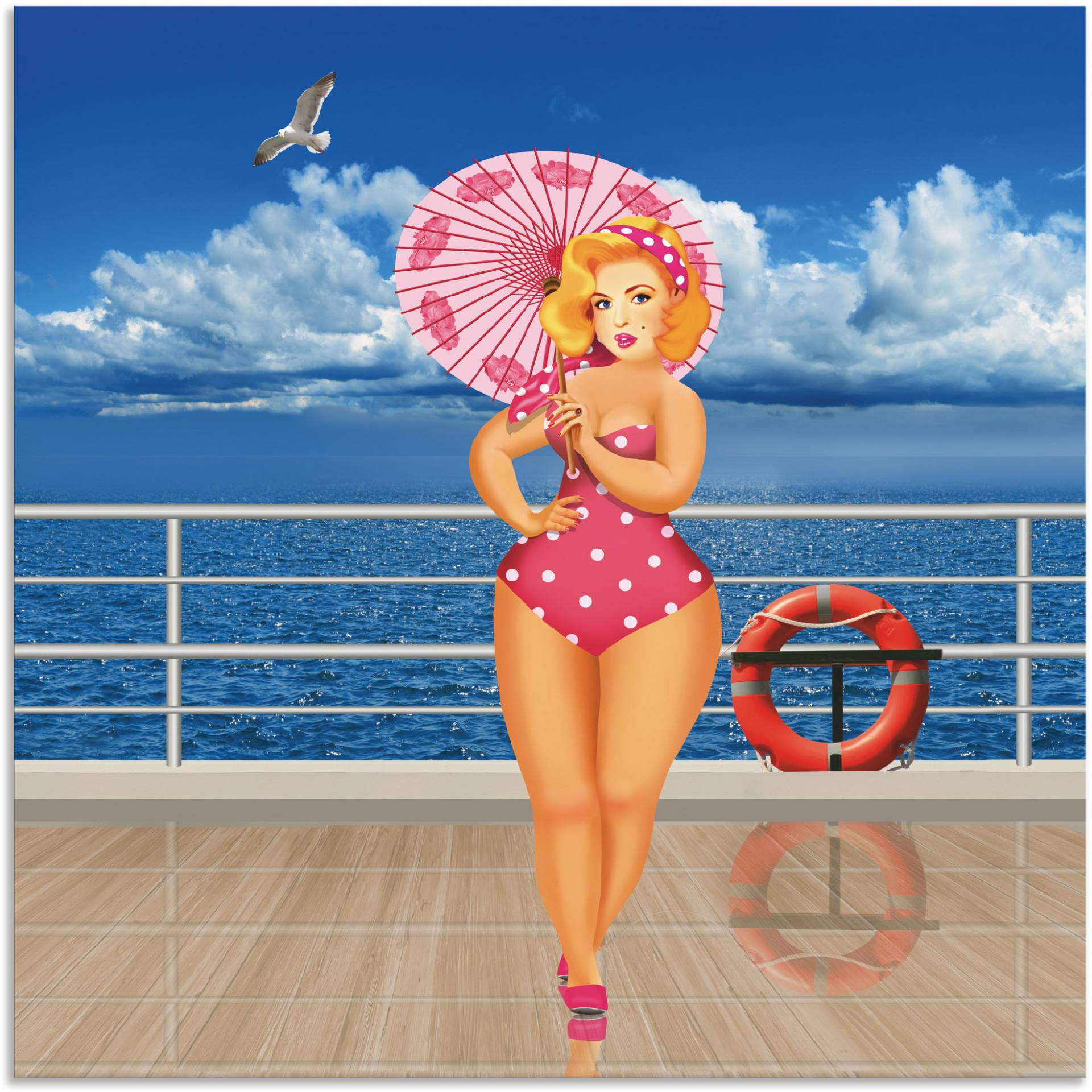 Artland Wandbild "Pin-Up Girl", Bilder von Frauen, (1 St.) von Artland