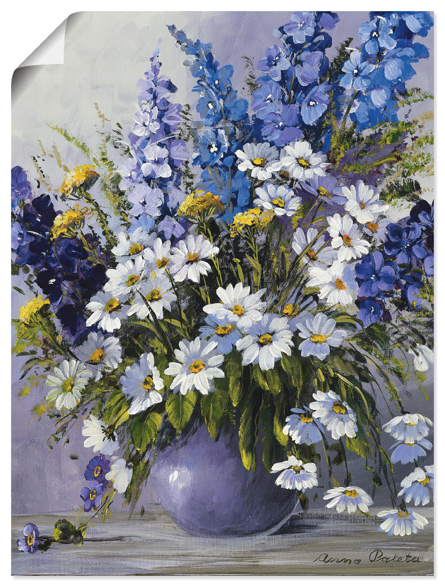 Artland Wandbild "Rittersporn", Blumen, (1 St.), als Leinwandbild, Poster in verschied. Größen von Artland