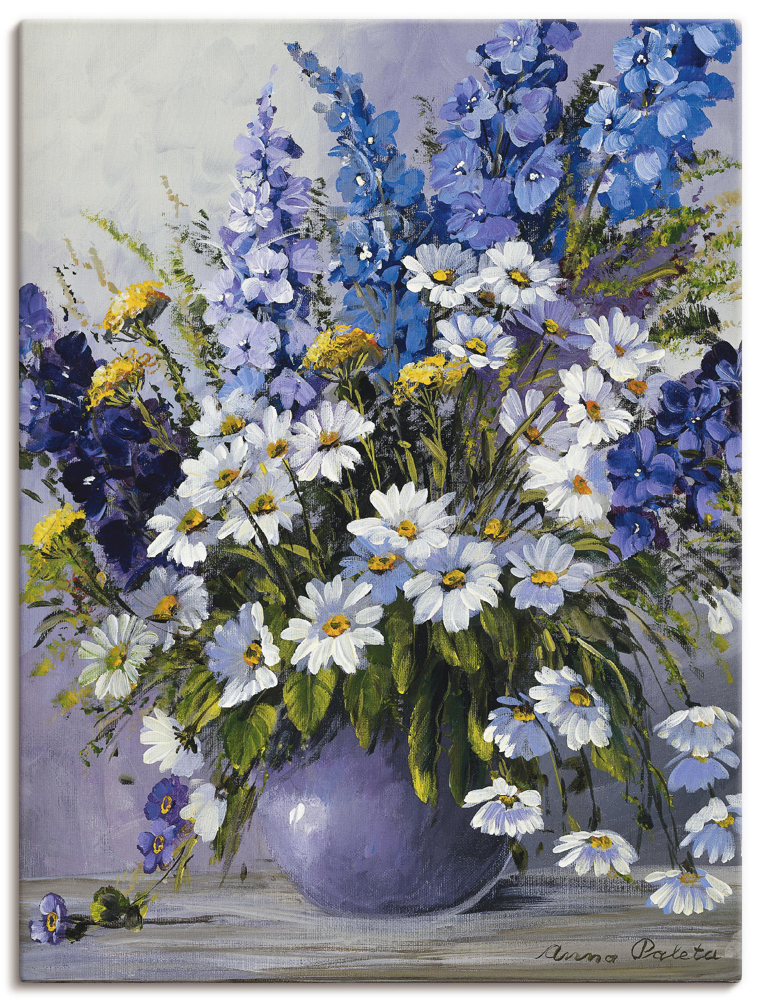 Artland Wandbild "Rittersporn" Blumen 1 Stk. tlg. als Leinwandbild, Poster in verschied. Größen von Artland