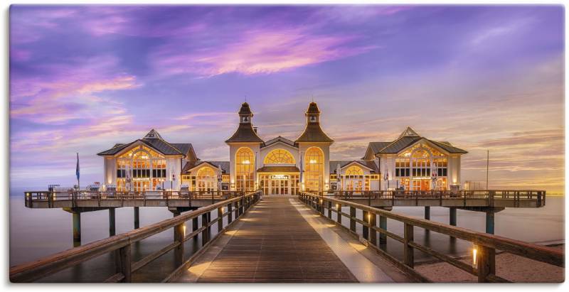 Artland Wandbild "Rügen Seebrücke in Sellin" Brücken 1 Stk. tlg. als Alubild, Leinwandbild, Wandaufkleber oder Poster in versch. Größen von Artland