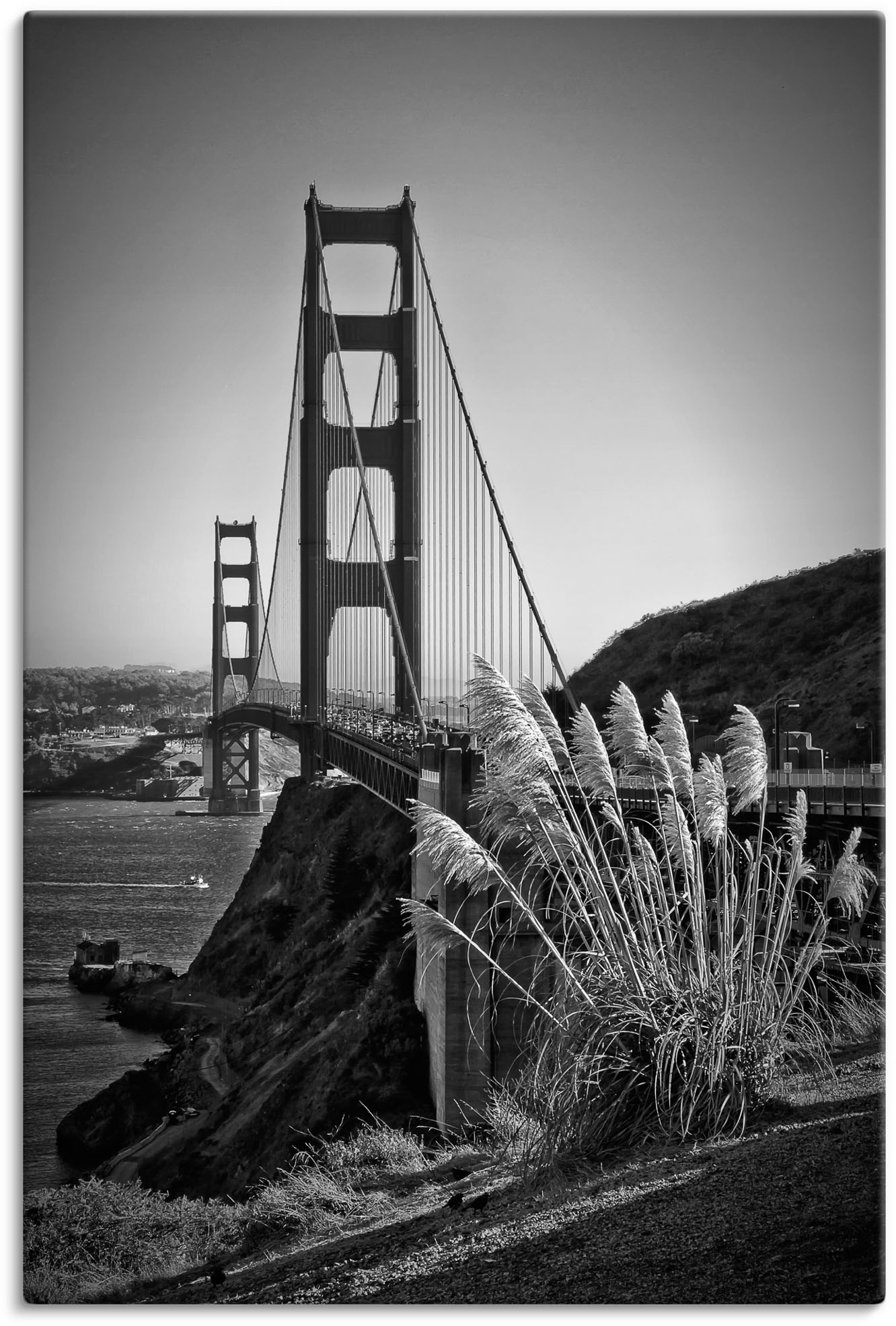 Artland Wandbild "San Francisco Golden Gate Bridge", Amerika, (1 St.), als Leinwandbild, Poster in verschied. Größen von Artland