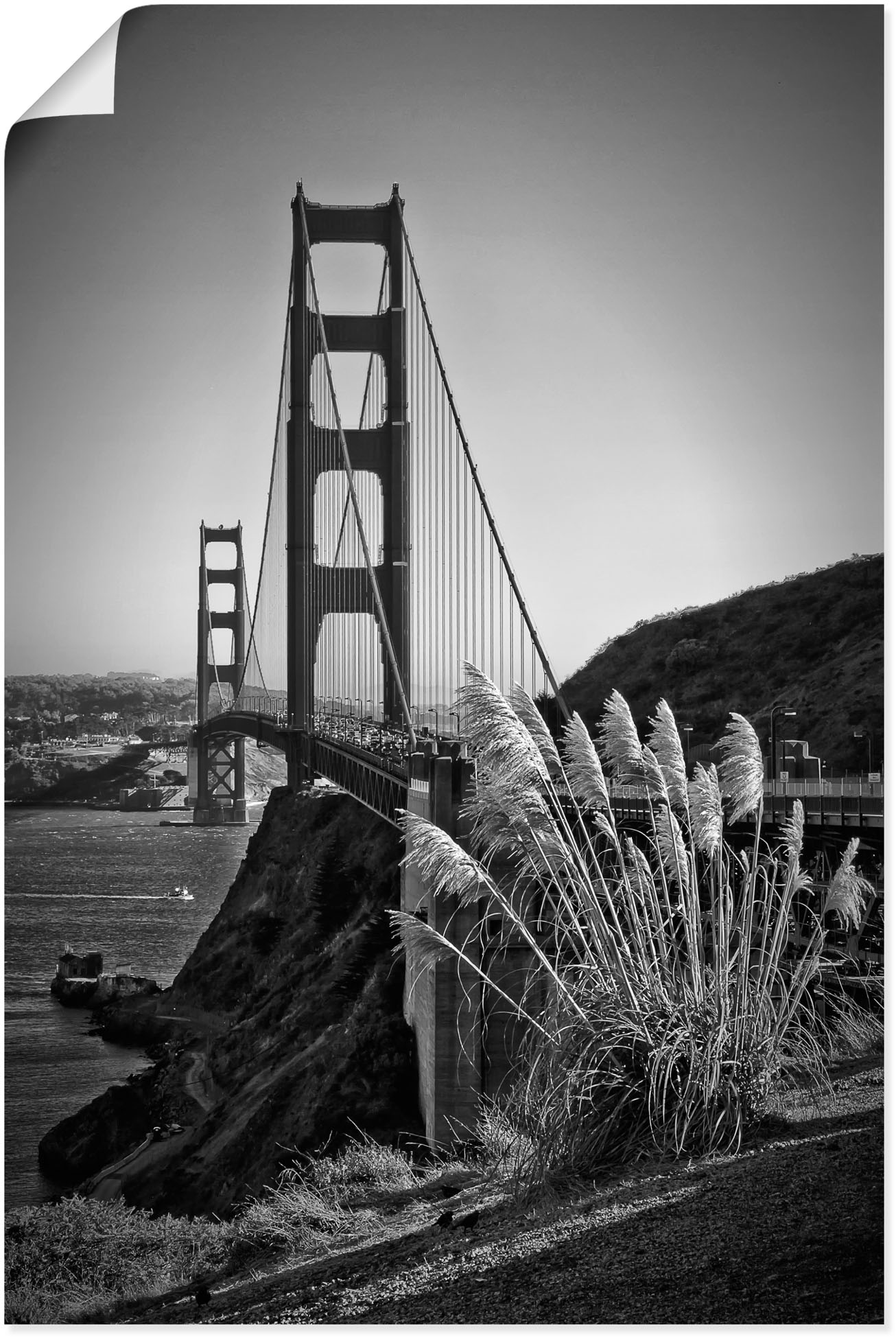 Artland Wandbild "San Francisco Golden Gate Bridge", Amerika, (1 St.), als Leinwandbild, Poster in verschied. Größen von Artland