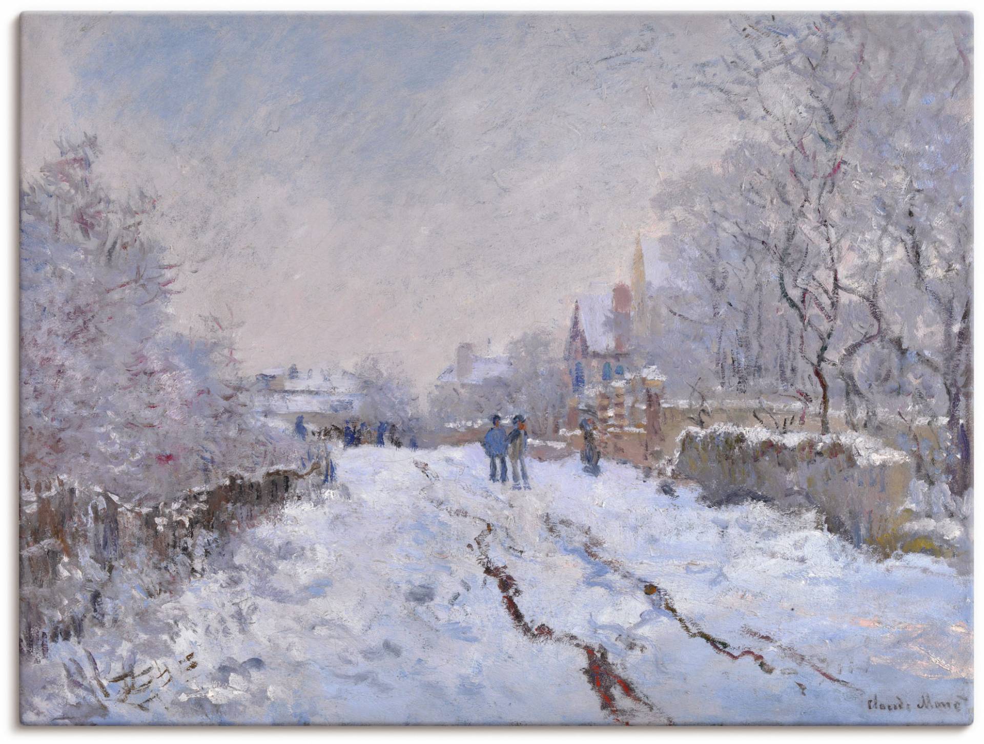 Artland Wandbild "Schnee in Argenteuil.", Vier Jahreszeiten Bilder, (1 St.) von Artland