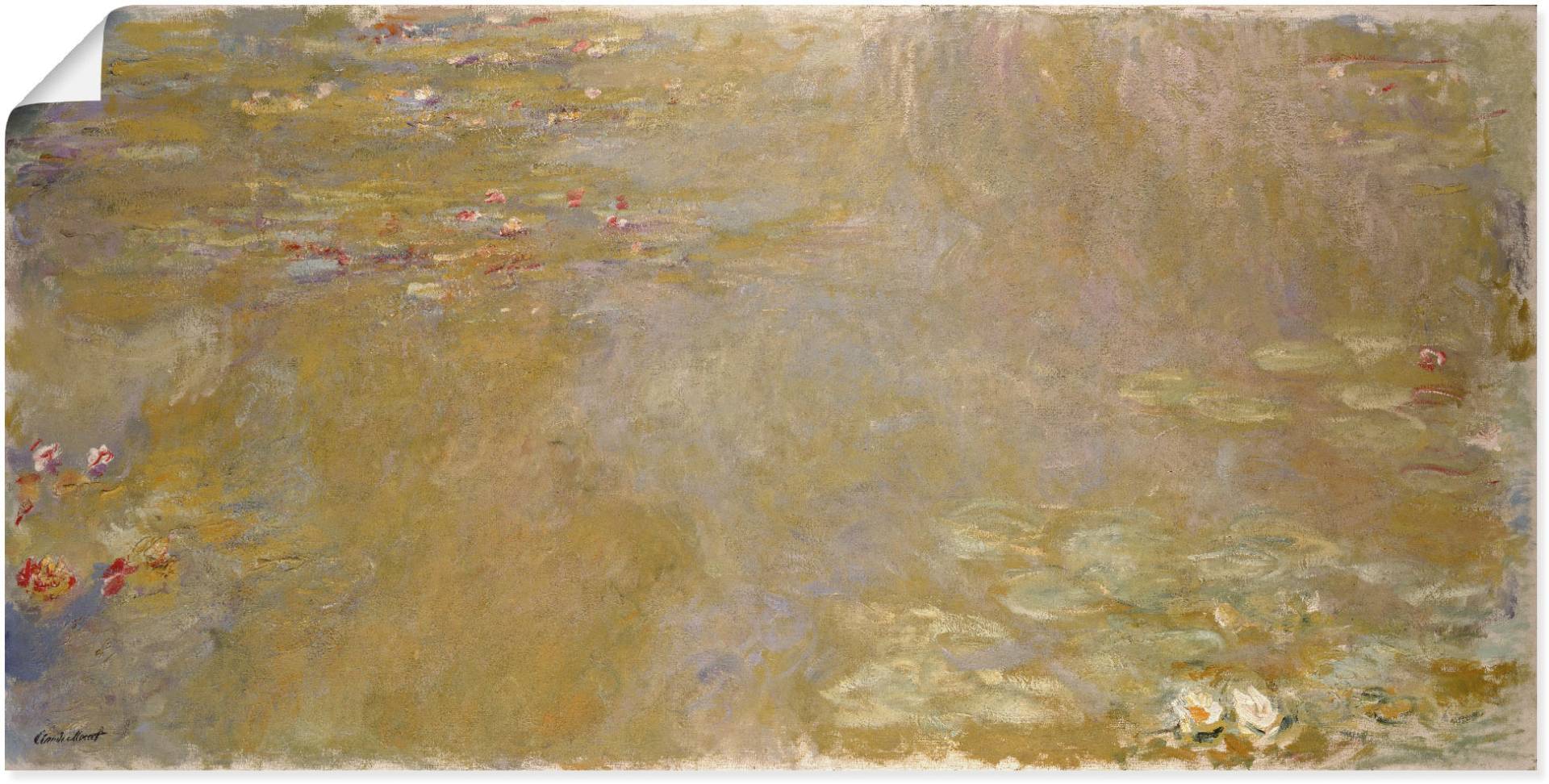 Artland Kunstdruck "Seerosen-Teich. 1917/1919", Gewässer, (1 St.) von Artland
