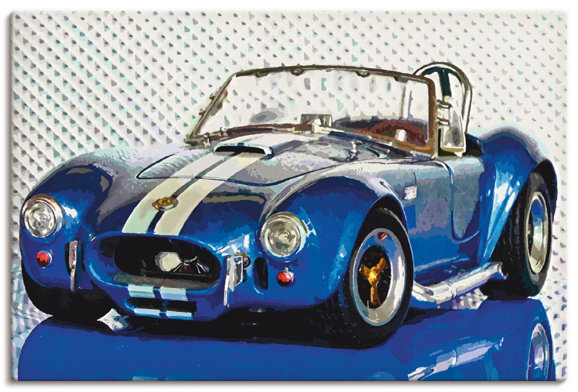 Artland Wandbild "Shelby Cobra blau", Auto, (1 St.), als Leinwandbild, Poster in verschied. Größen von Artland