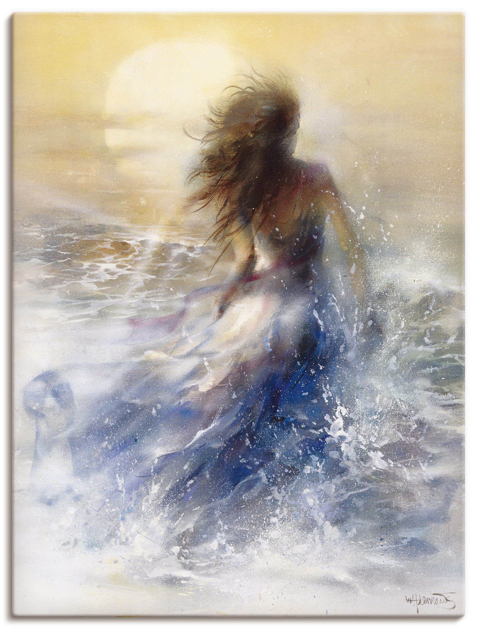 Artland Wandbild "Sommer I" Frau 1 Stk. tlg. als Leinwandbild, Poster, Wandaufkleber in verschied. Größen von Artland