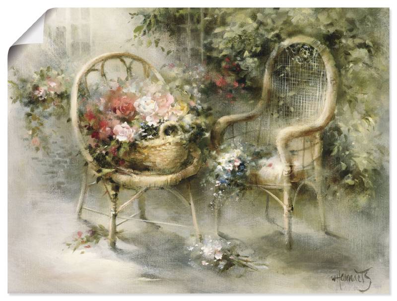 Artland Wandbild "Sommer II" Garten 1 Stk. tlg. als Leinwandbild, Poster in verschied. Größen von Artland