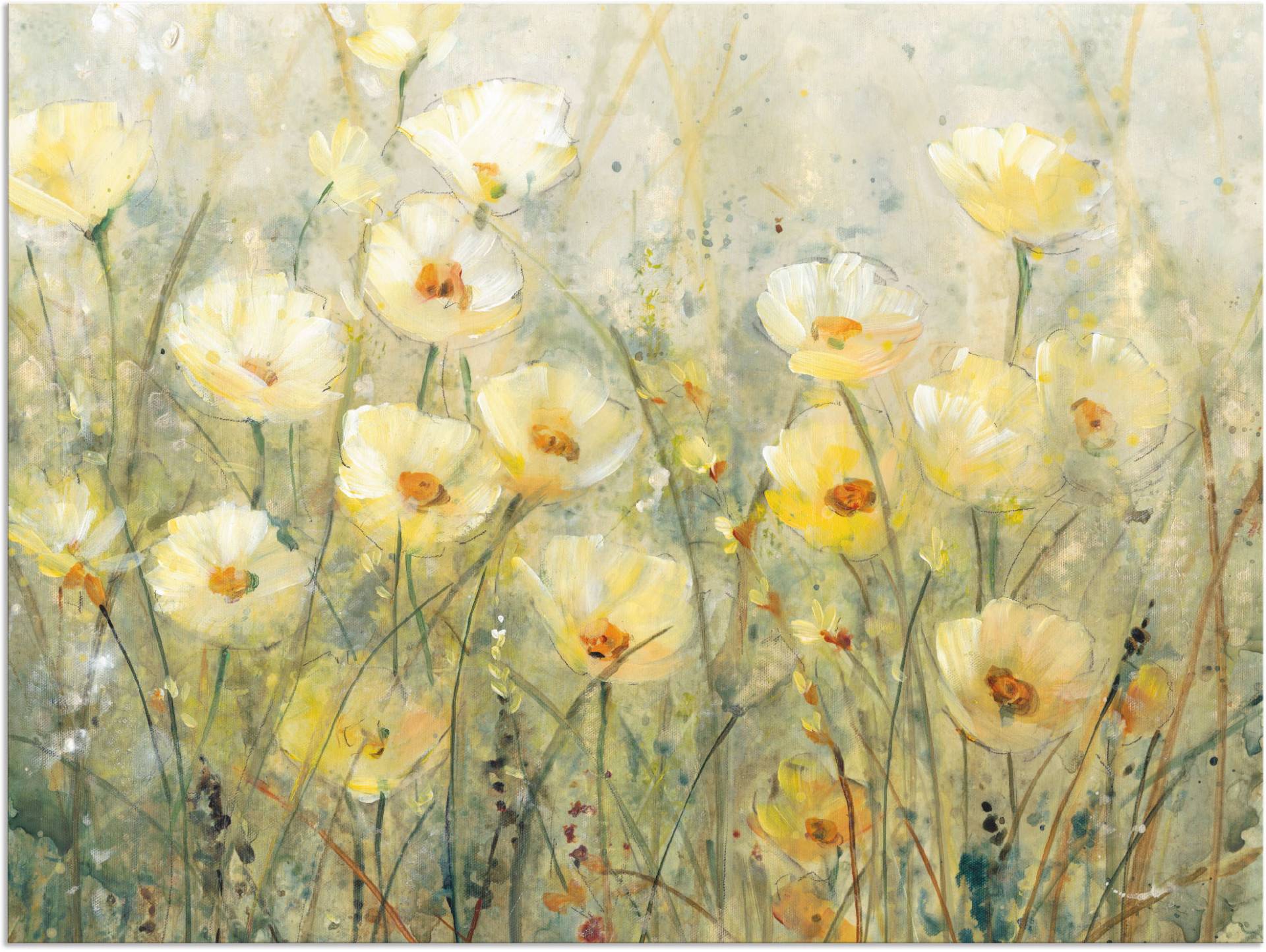 Artland Wandbild "Sommer in voller Blüte I", Blumenwiese, (1 St.), als Alubild, Outdoorbild, Leinwandbild, Poster, Wandaufkleber von Artland