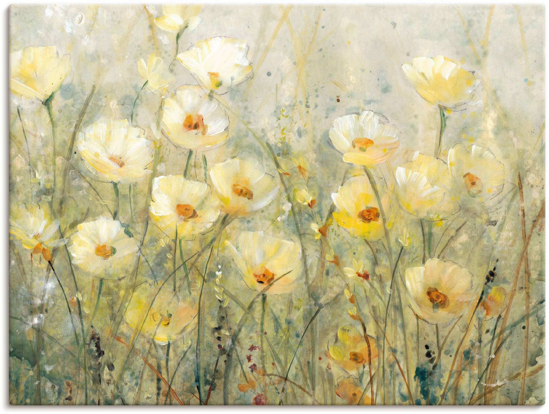 Artland Wandbild "Sommer in voller Blüte I", Blumenwiese, (1 St.), als Alubild, Outdoorbild, Leinwandbild, Poster, Wandaufkleber von Artland