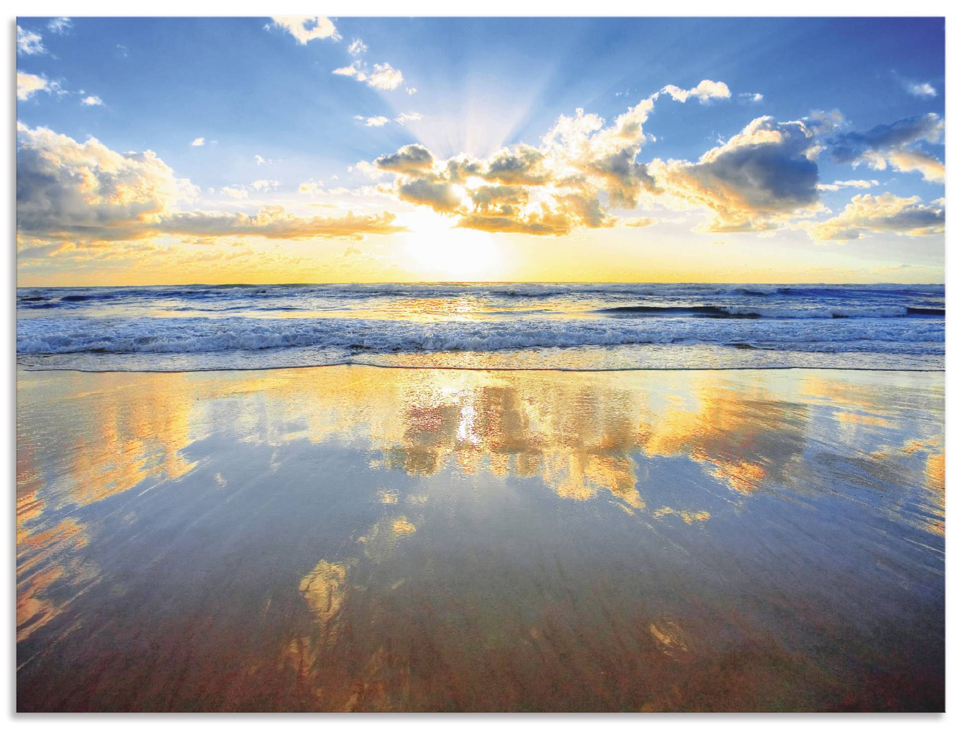 Artland Wandbild "Sonnenaufgang über dem Ozean", Himmel, (1 St.), als Alubild, Outdoorbild, Leinwandbild, Poster, Wandaufkleber von Artland