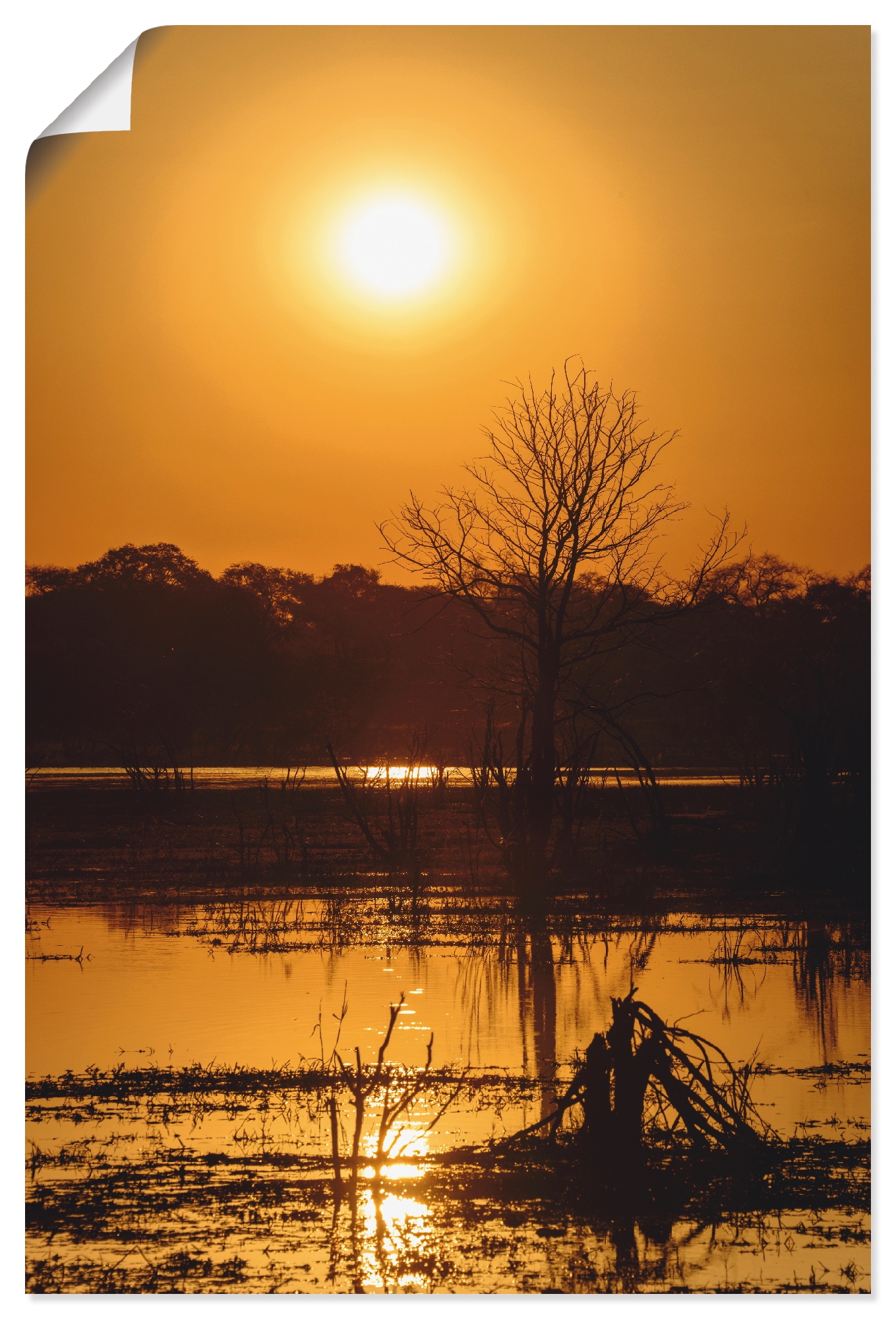 Artland Poster "Sonnenuntergang II", Afrika, (1 St.) von Artland