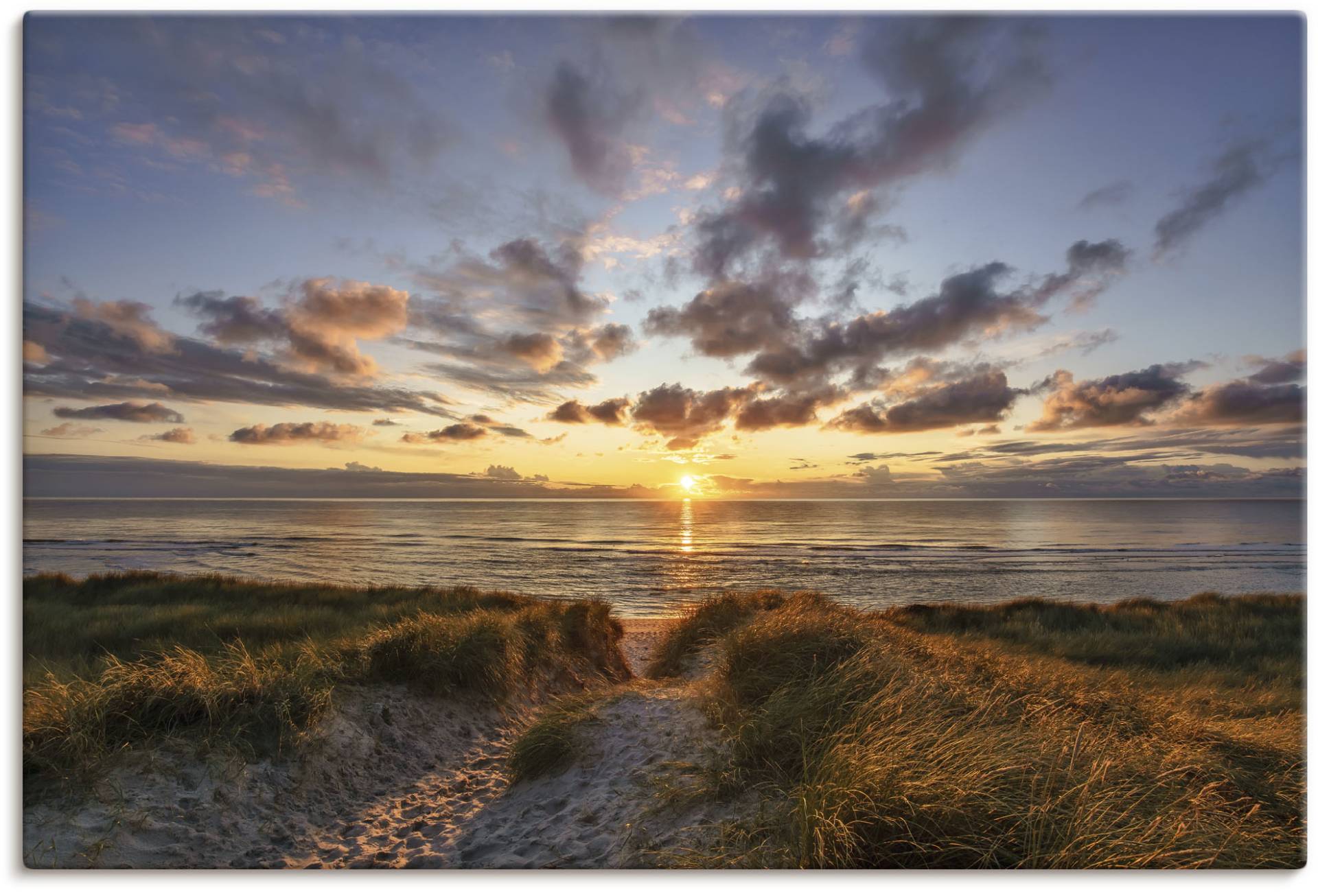 Artland Wandbild "Sonnenuntergang auf Sylt", Bilder vom Sonnenuntergang & -aufgang, (1 St.) von Artland