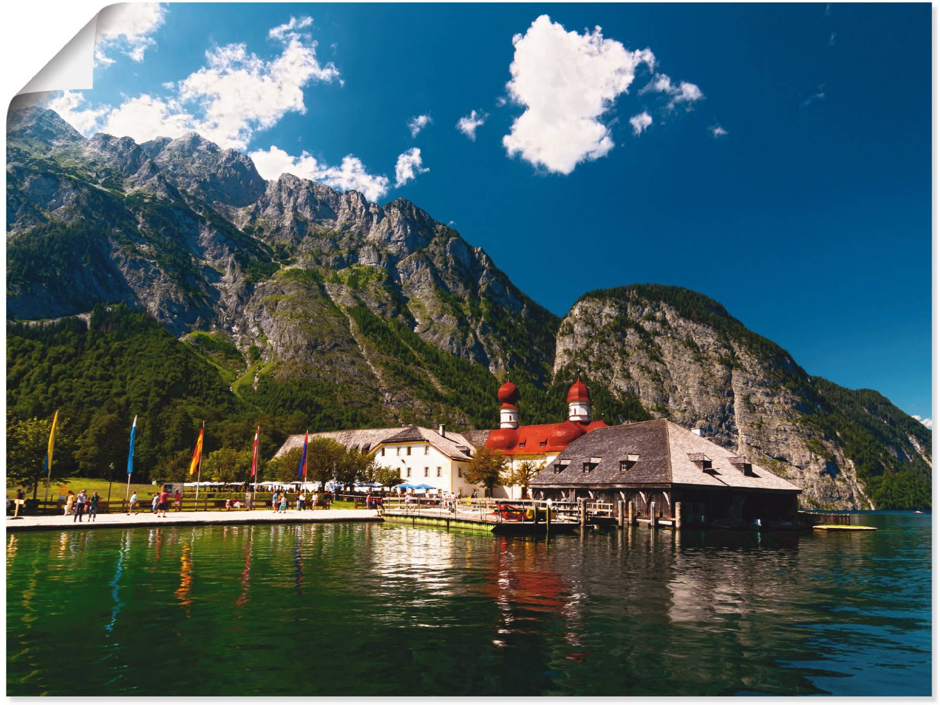 Artland Poster "St. Bartholomä Königssee II", Berge, (1 St.) von Artland