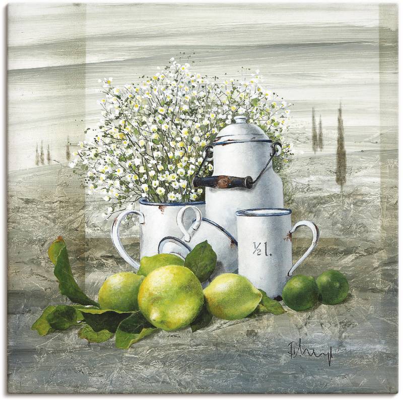 Artland Wandbild "Stillleben mit Milchkanne" Arrangements 1 Stk. tlg. als Leinwandbild, Poster, Wandaufkleber in verschied. Größen von Artland