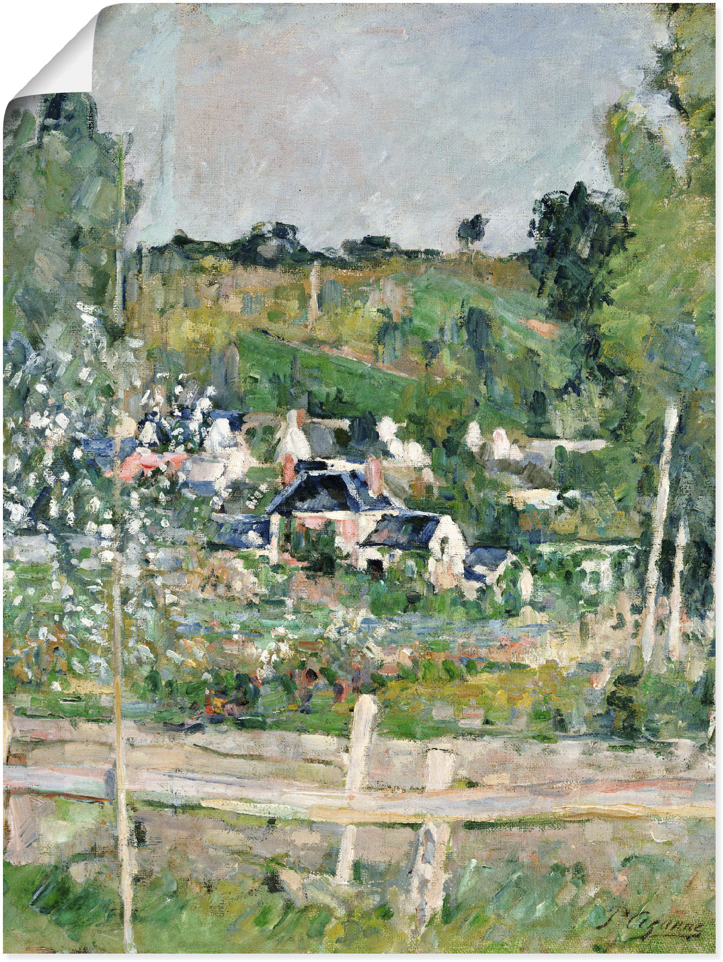 Artland Kunstdruck "Stillleben mit italienischer Fayence", Garten, (1 St.) von Artland