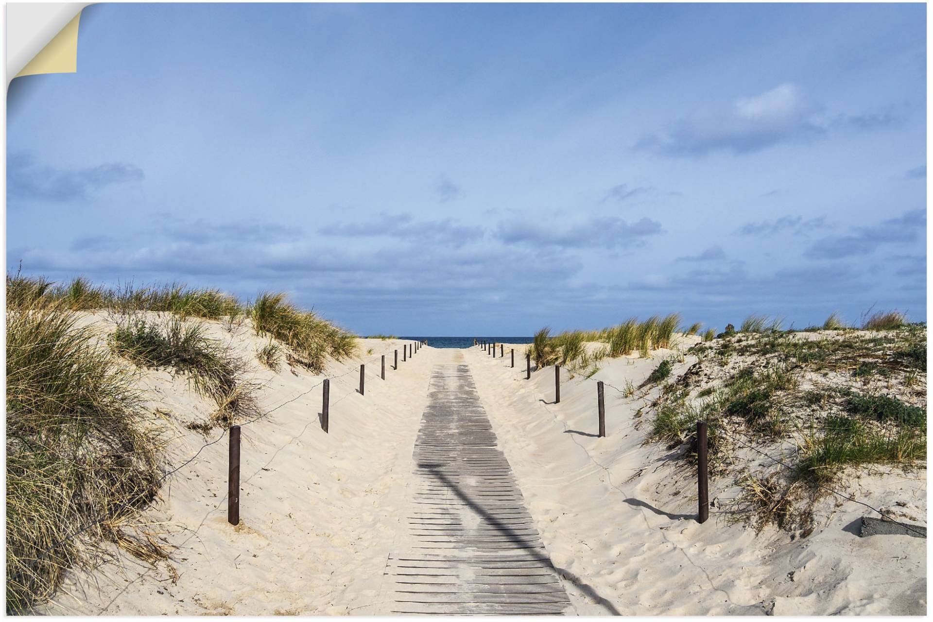 Artland Wandbild "Strandaufgang an Küste der Ostsee", Strandbilder, (1 St.), als Alubild, Outdoorbild, Leinwandbild, Poster, Wandaufkleber von Artland