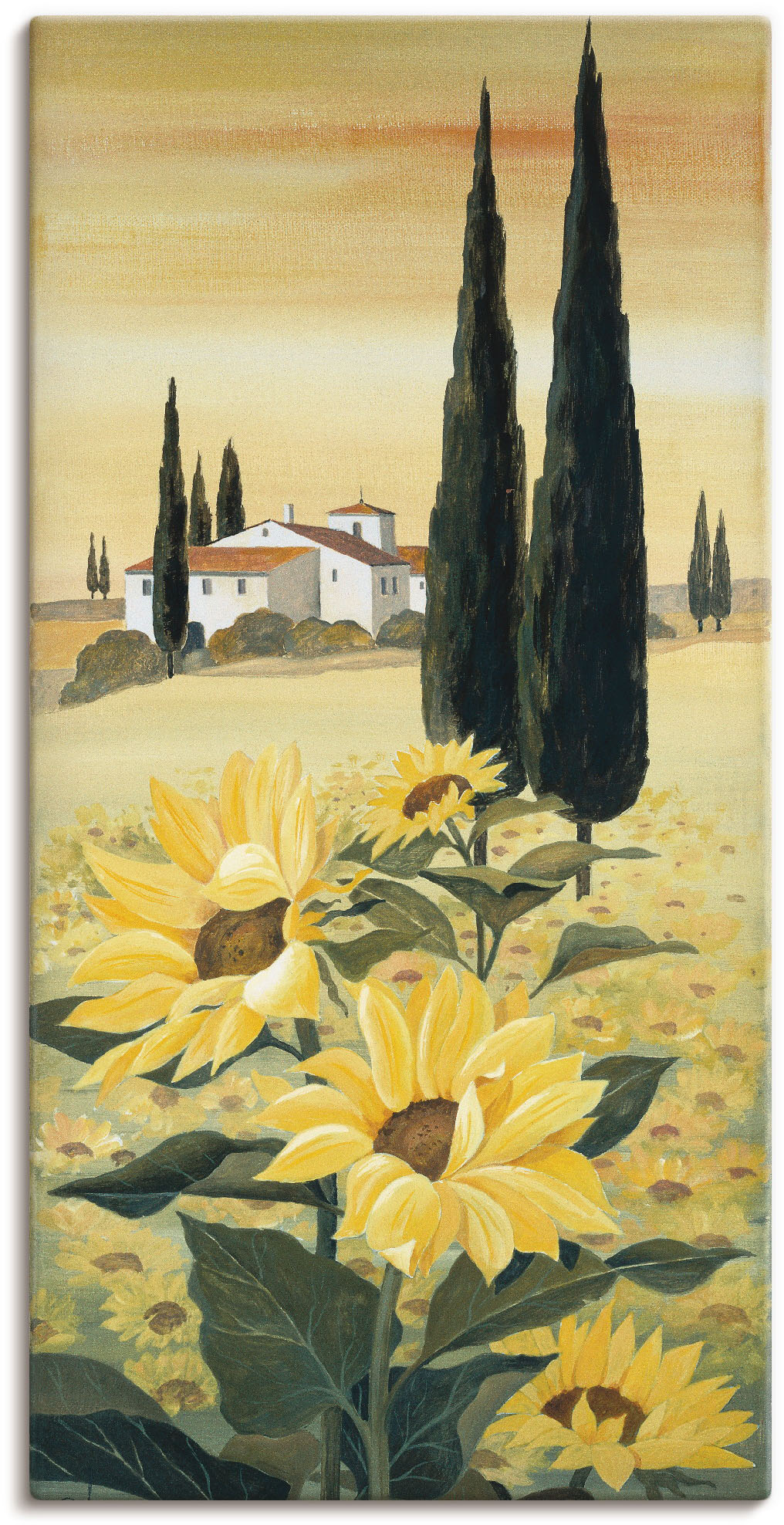 Artland Wandbild "Südliche Weite", Blumen, (1 St.), als Leinwandbild, Poster, Wandaufkleber in verschied. Größen von Artland