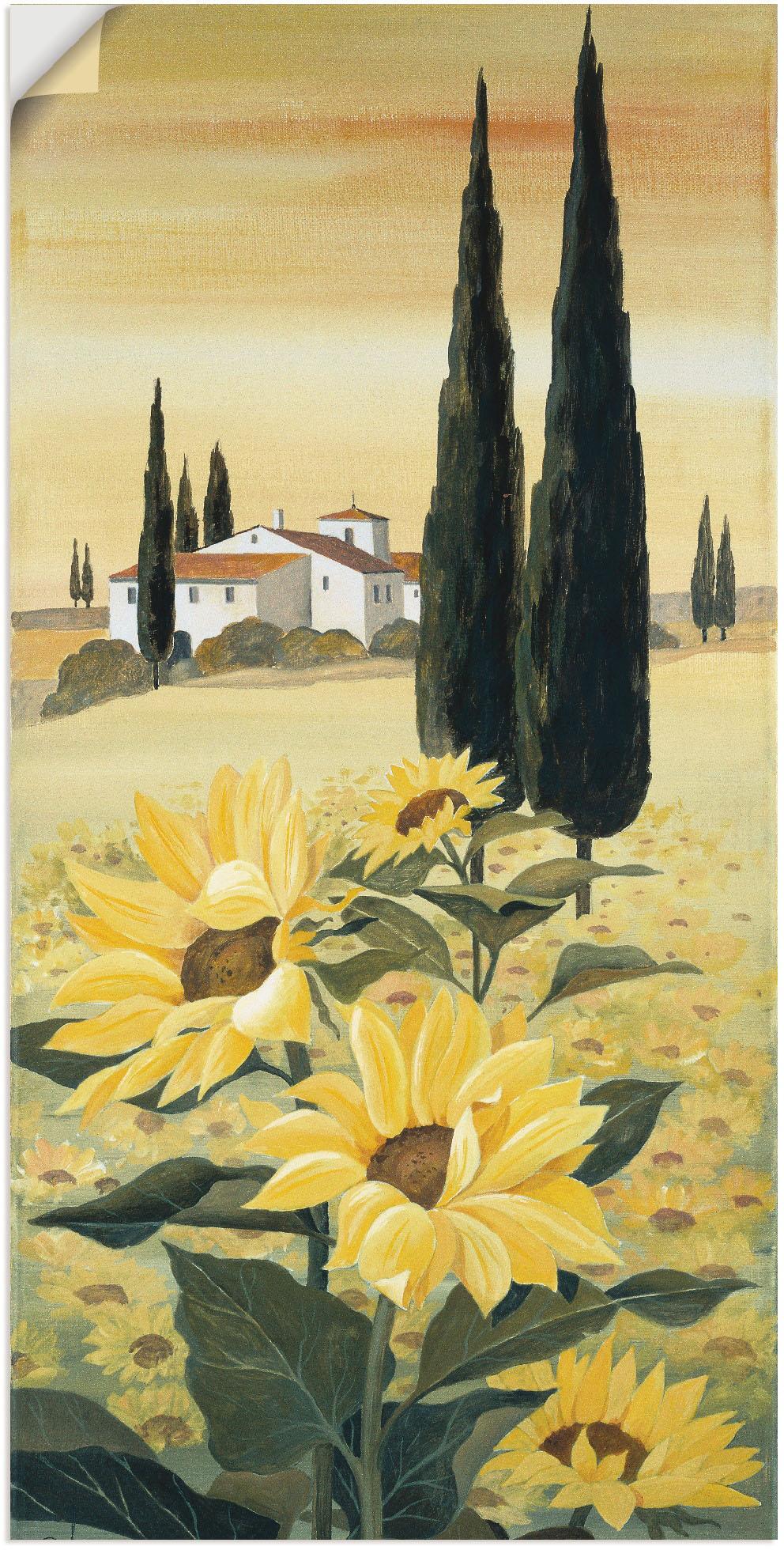 Artland Wandbild "Südliche Weite", Blumen, (1 St.), als Leinwandbild, Poster, Wandaufkleber in verschied. Größen von Artland
