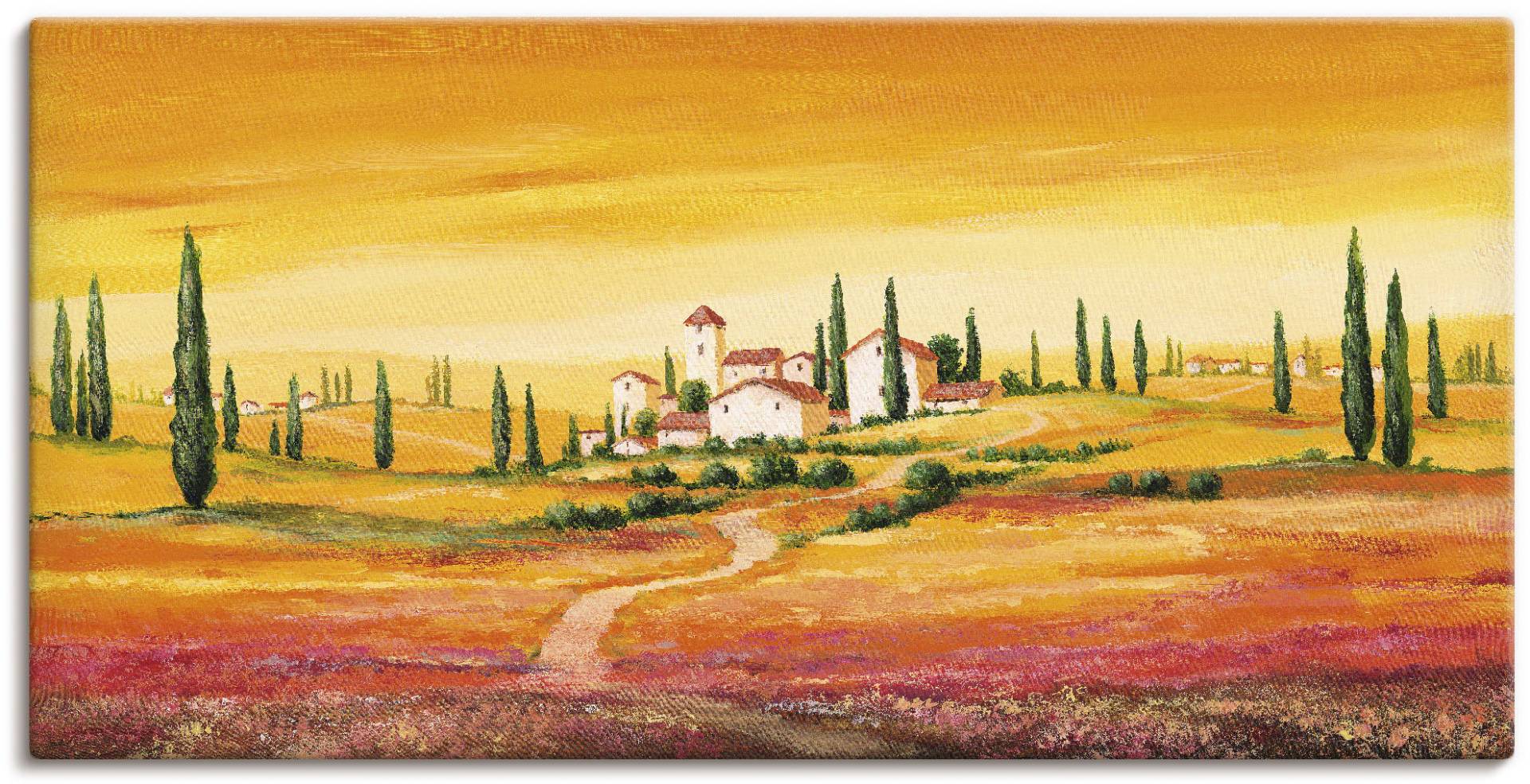 Artland Wandbild "Traumhafte toskanische Landschaft", Europa, (1 St.), als Alubild, Outdoorbild, Leinwandbild, Poster, Wandaufkleber von Artland