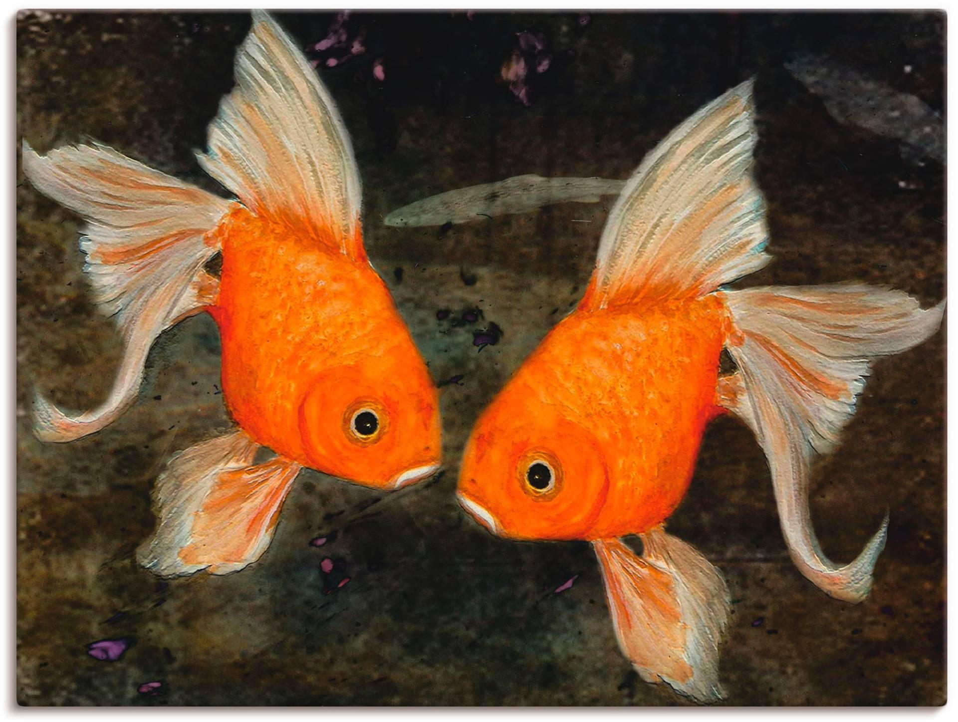 Artland Wandbild "Turtelfische", Wassertiere, (1 St.), als Leinwandbild, Poster, Wandaufkleber in verschied. Größen von Artland