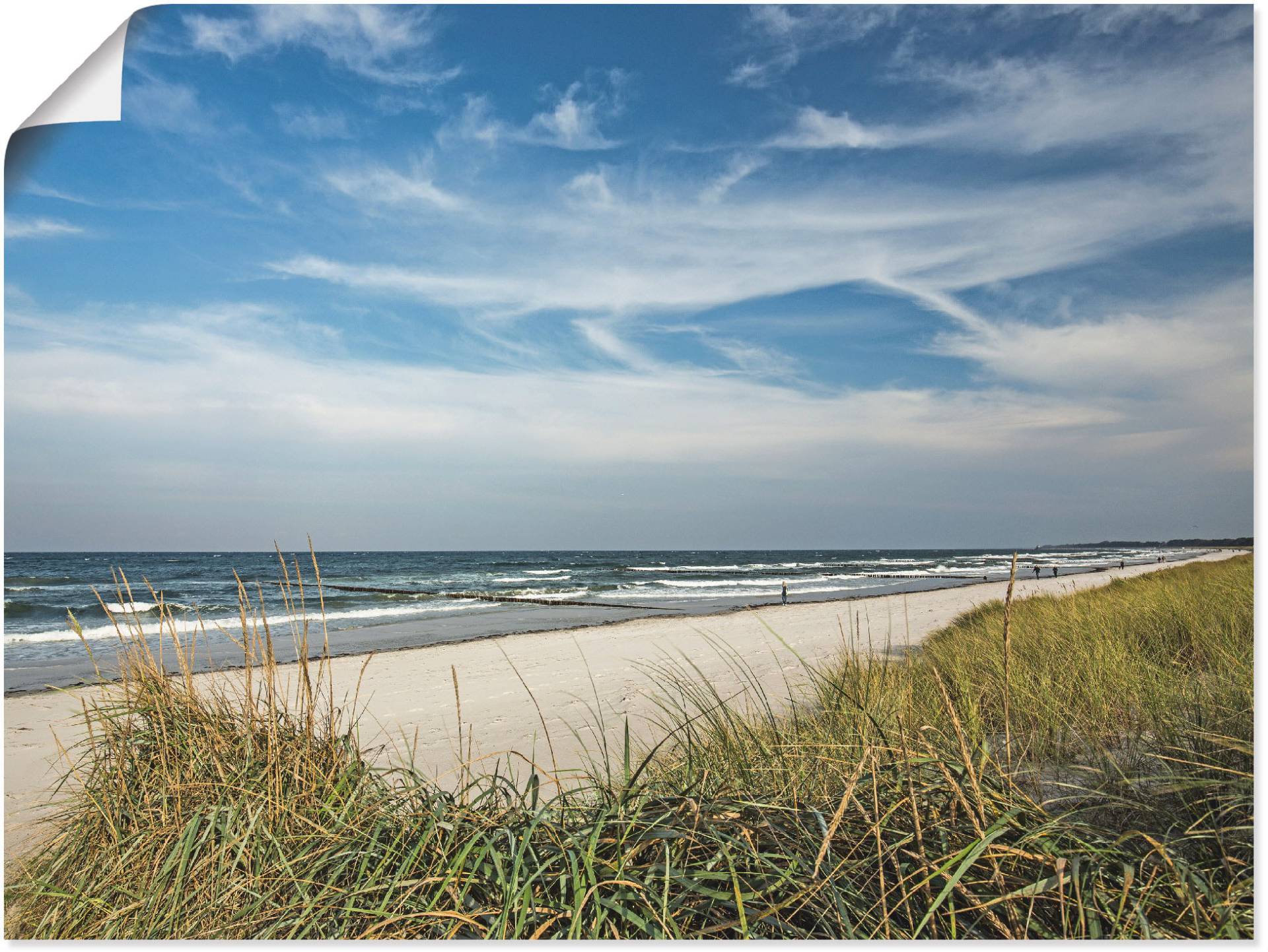 Artland Wandbild "Urlaubfeeling", Strand, (1 St.), als Leinwandbild, Poster in verschied. Größen von Artland