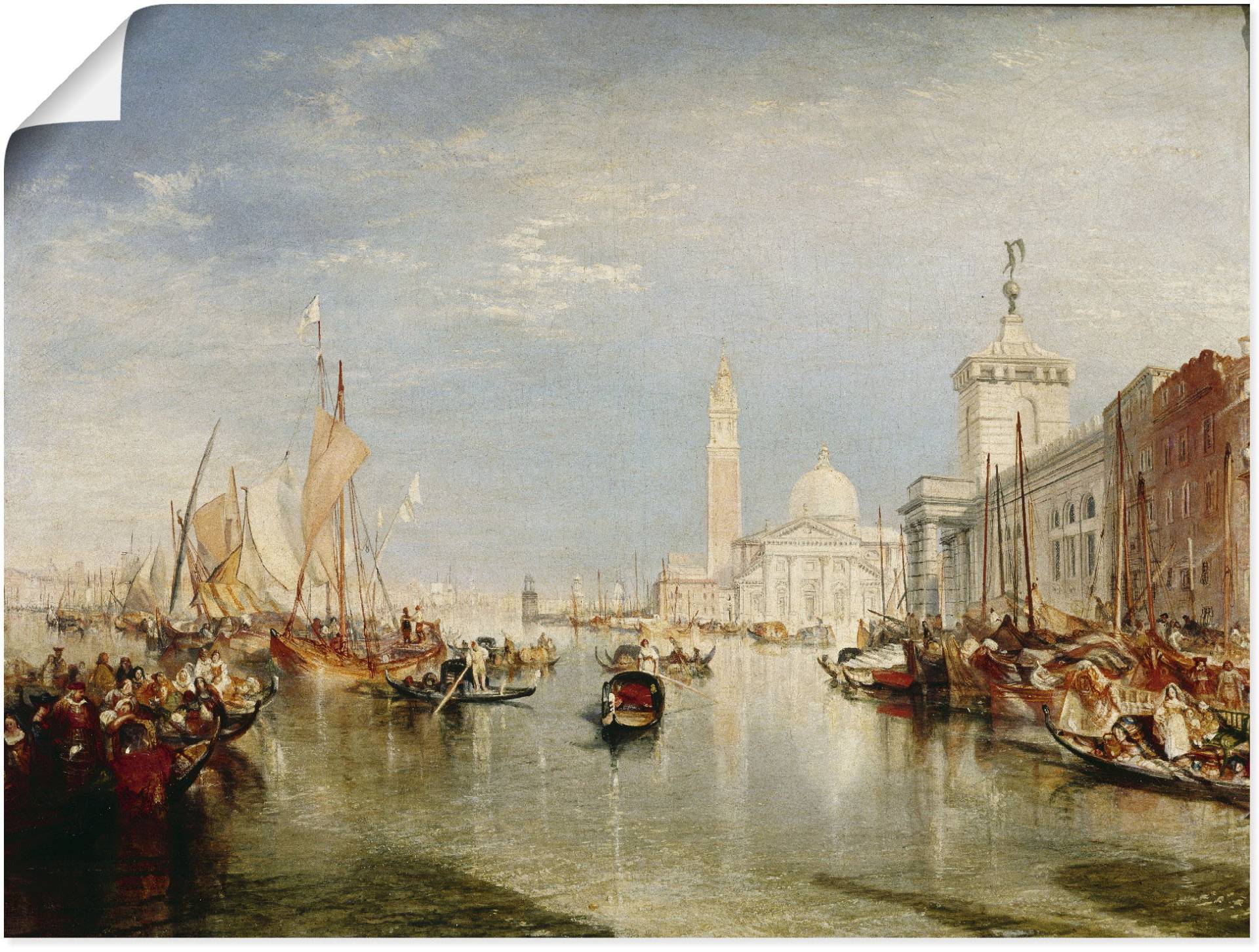 Artland Kunstdruck "Venedig, Dogana und S. Giorgio Maggiore.", Italien, (1 St.) von Artland