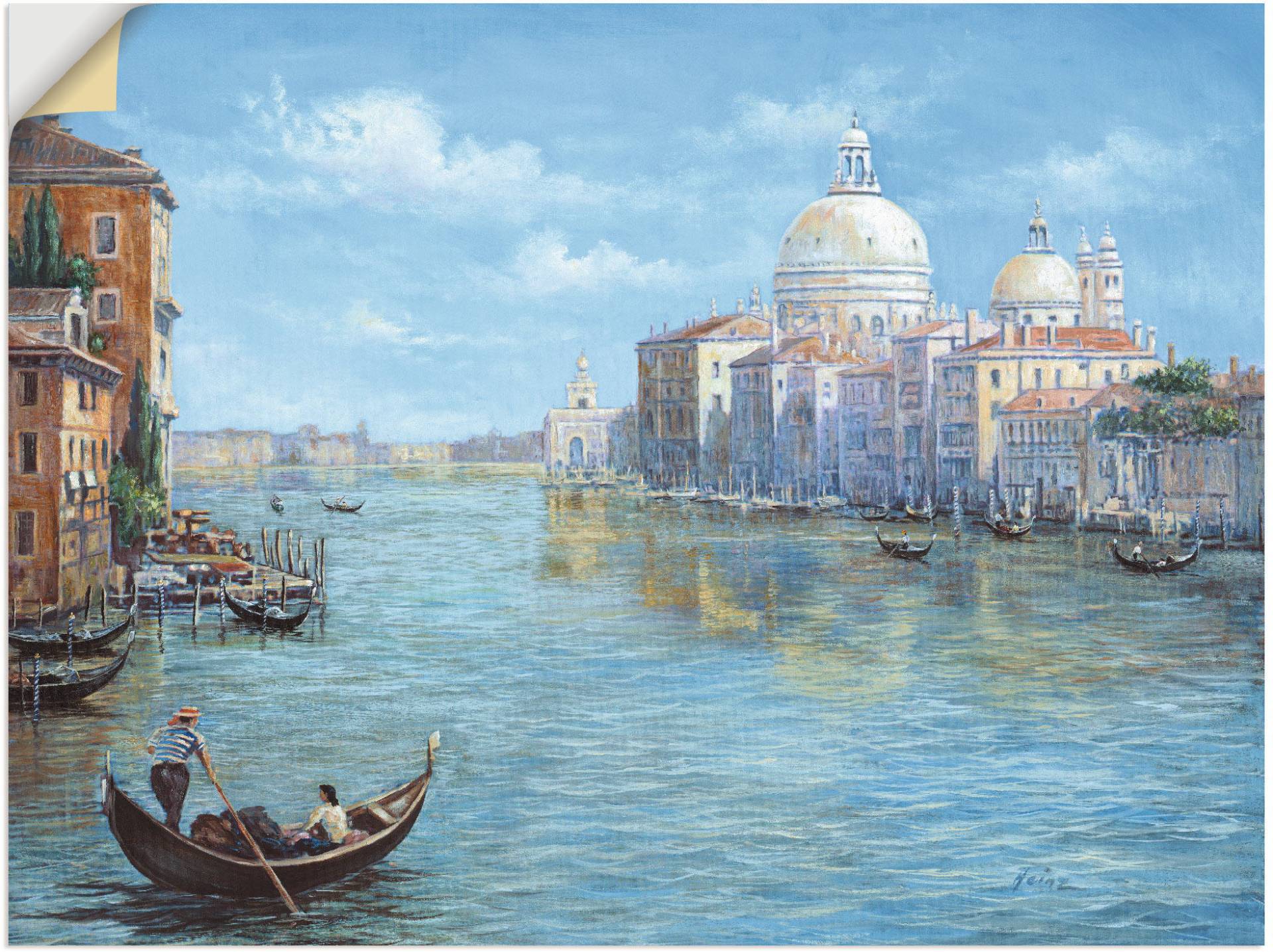Artland Wandbild "Venedig", Europa, (1 St.), als Leinwandbild, Poster, Wandaufkleber in verschied. Größen von Artland