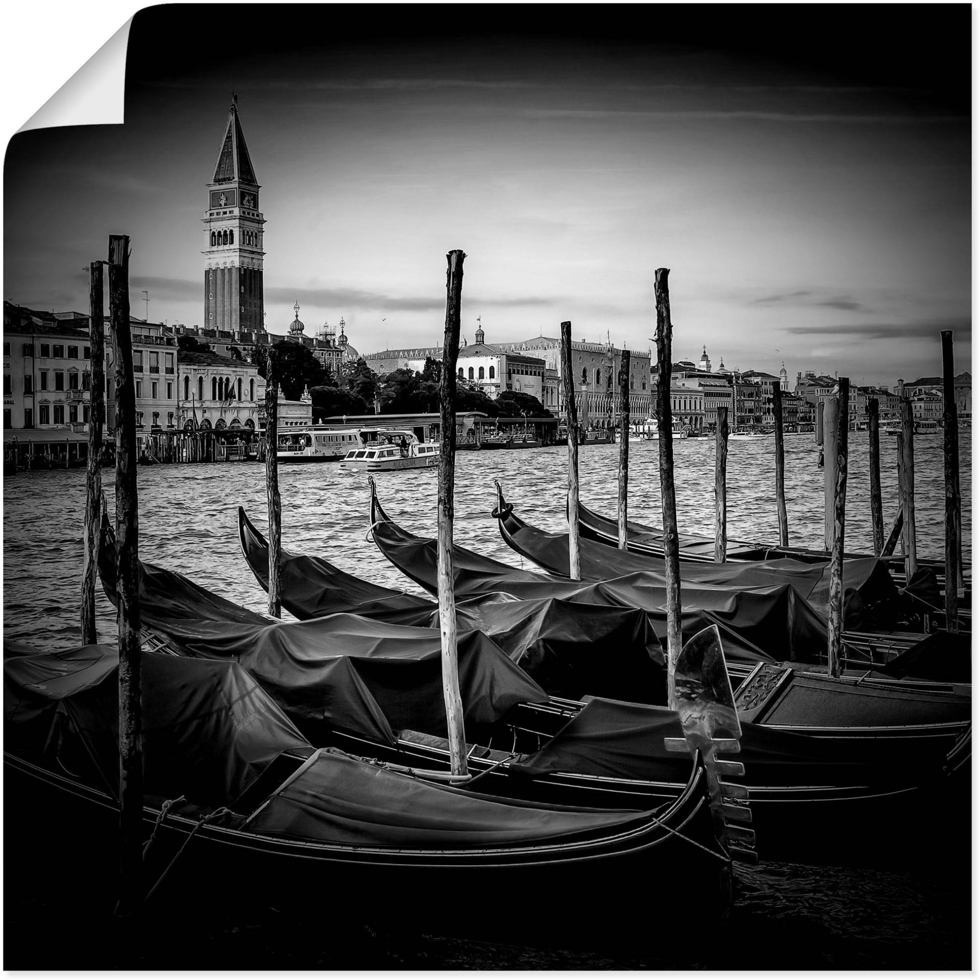 Artland Poster "Venedig Canal Grande & Markusturm II", Italien, (1 St.) von Artland