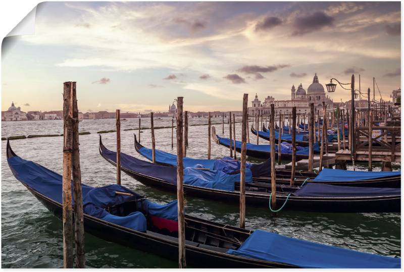 Artland Poster "Venedig Gondeln", Bilder von Booten & Schiffen, (1 St.) von Artland
