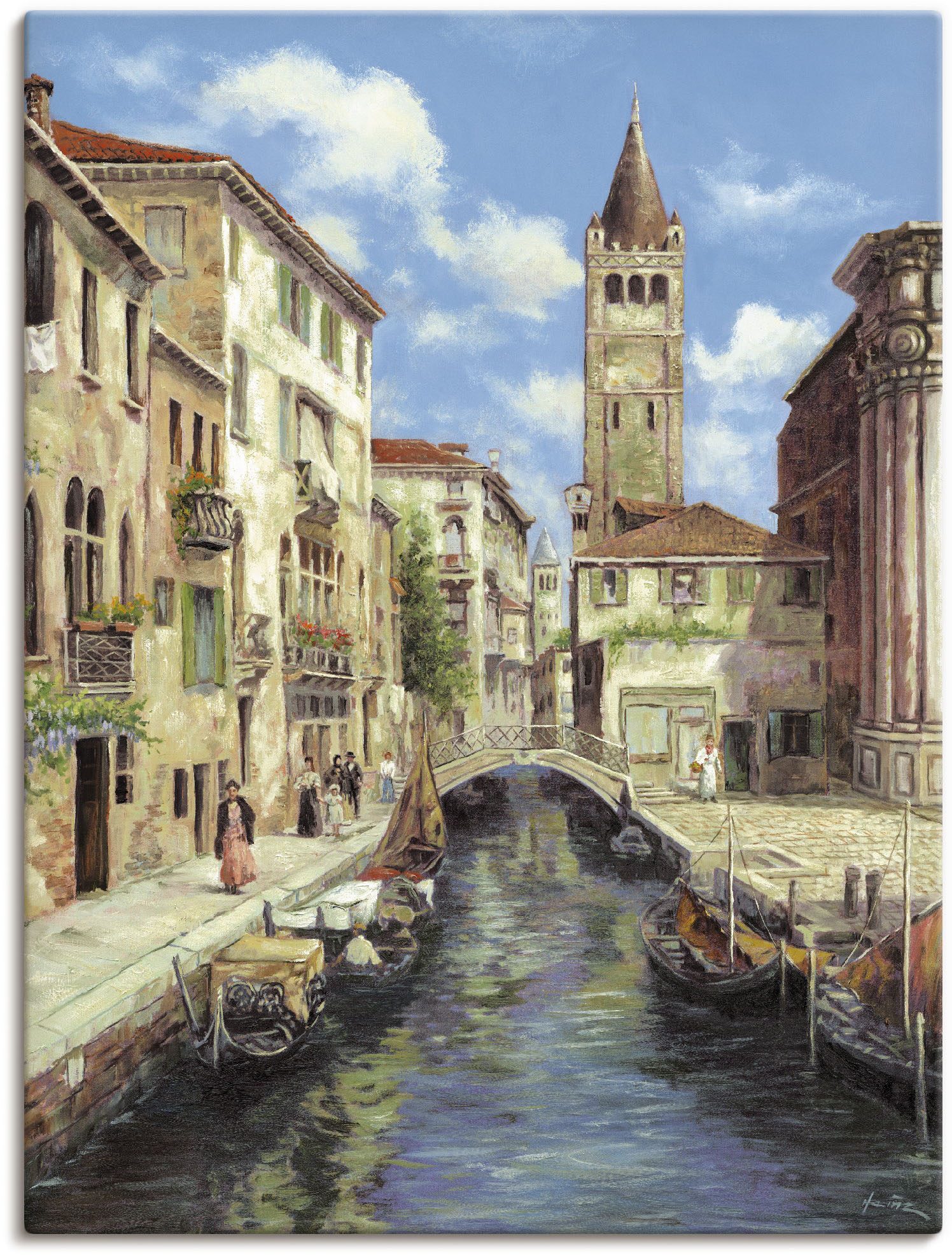Artland Wandbild "Venedig" Venedig 1 Stk. tlg. als Leinwandbild, Poster in verschied. Größen von Artland