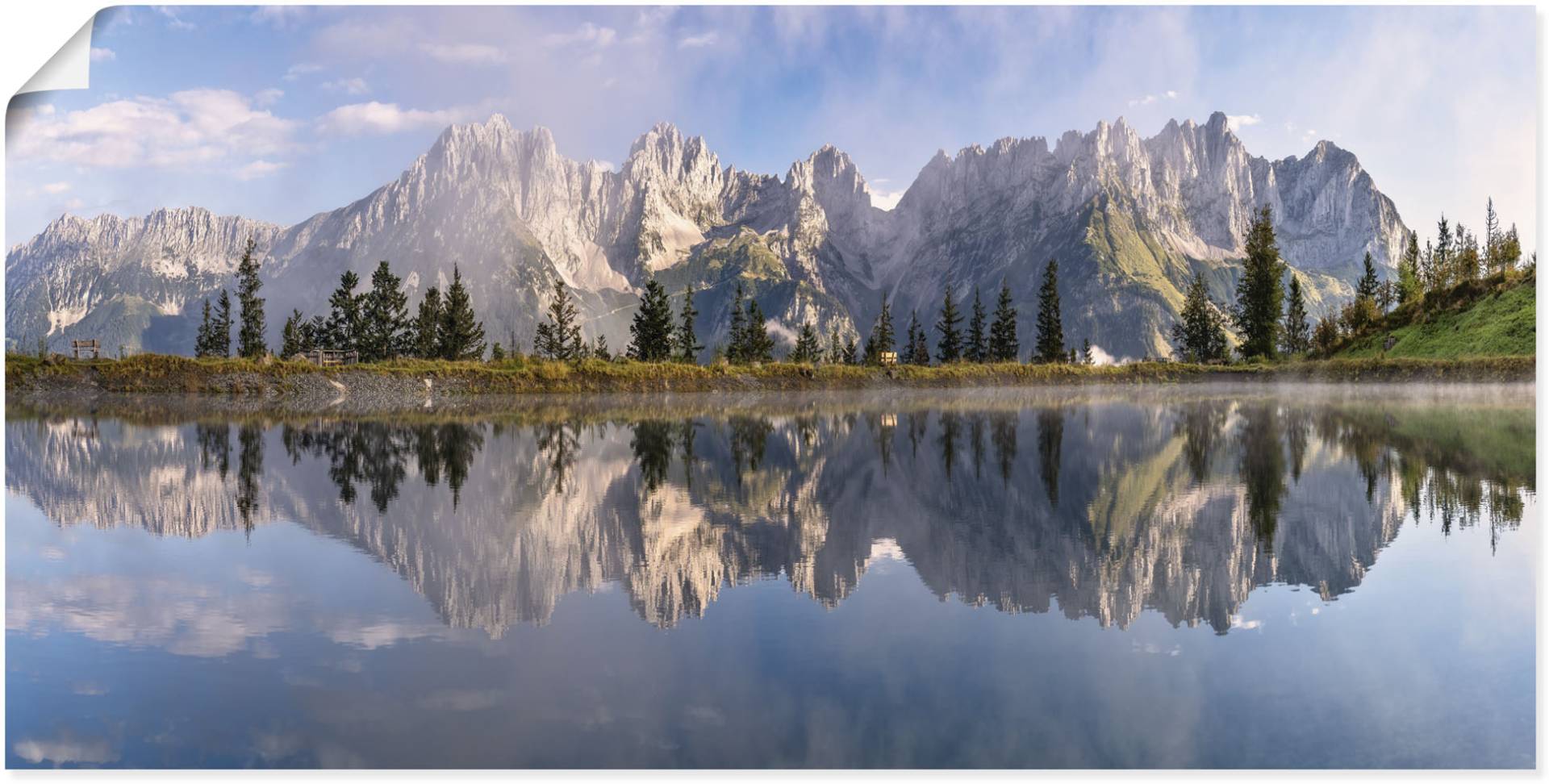 Artland Wandbild "Wilder Kaiser in Tirol", Bilder von Europa, (1 St.) von Artland